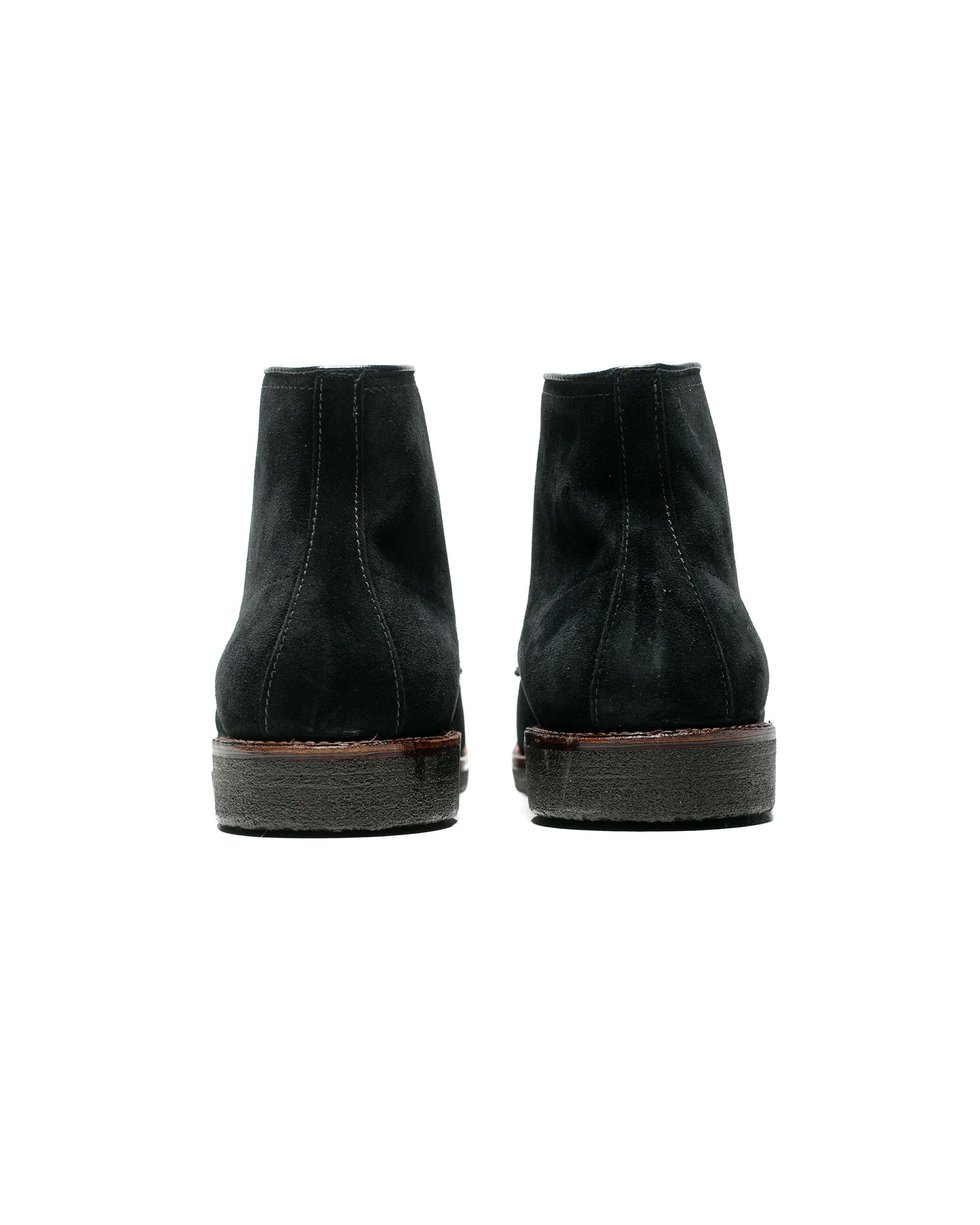 Alden Indy Boot Black Suede with Crepe Sole - Image 4