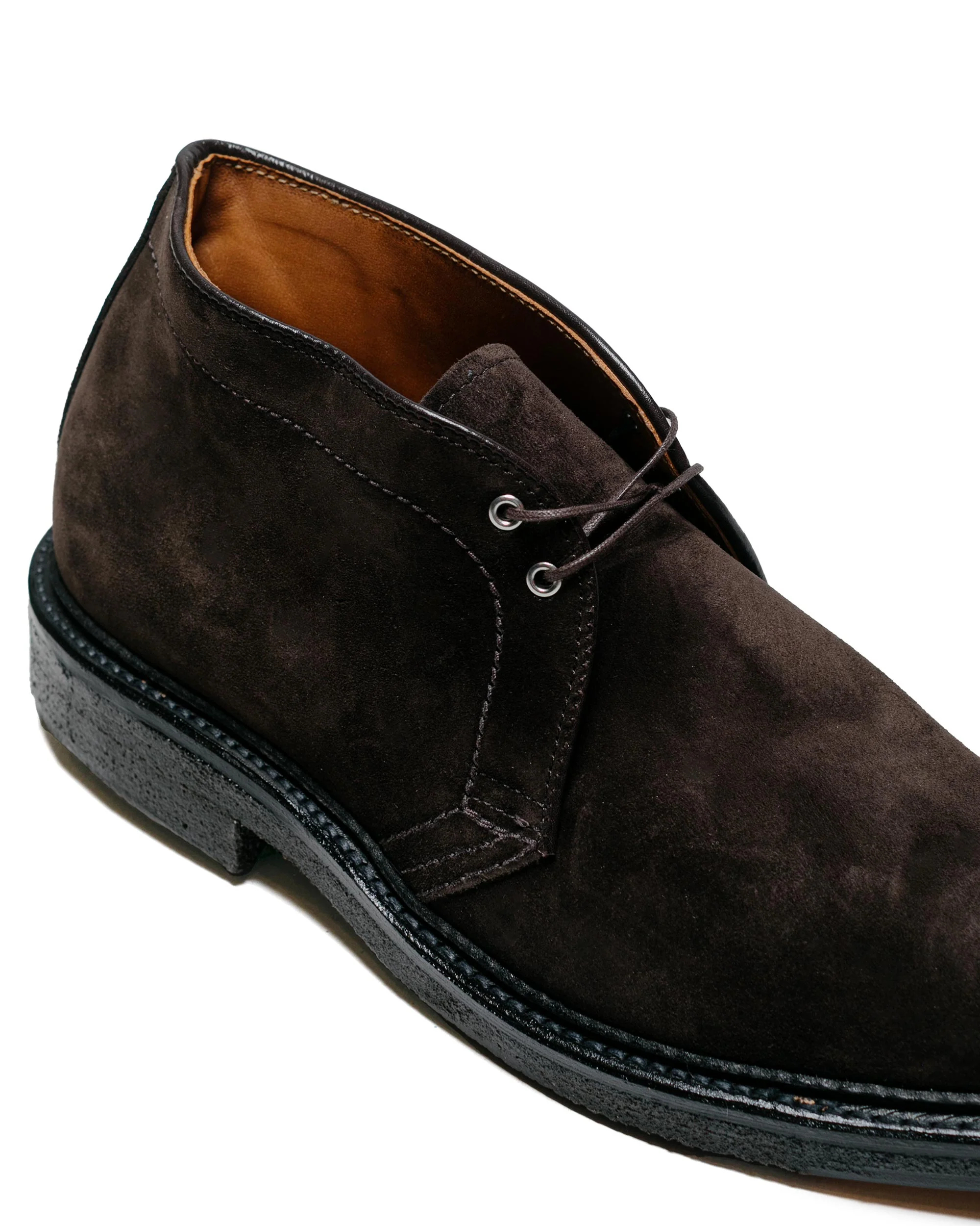 Alden Chukka Dark Chocolate Suede with Crepe Sole G1701 - Image 3