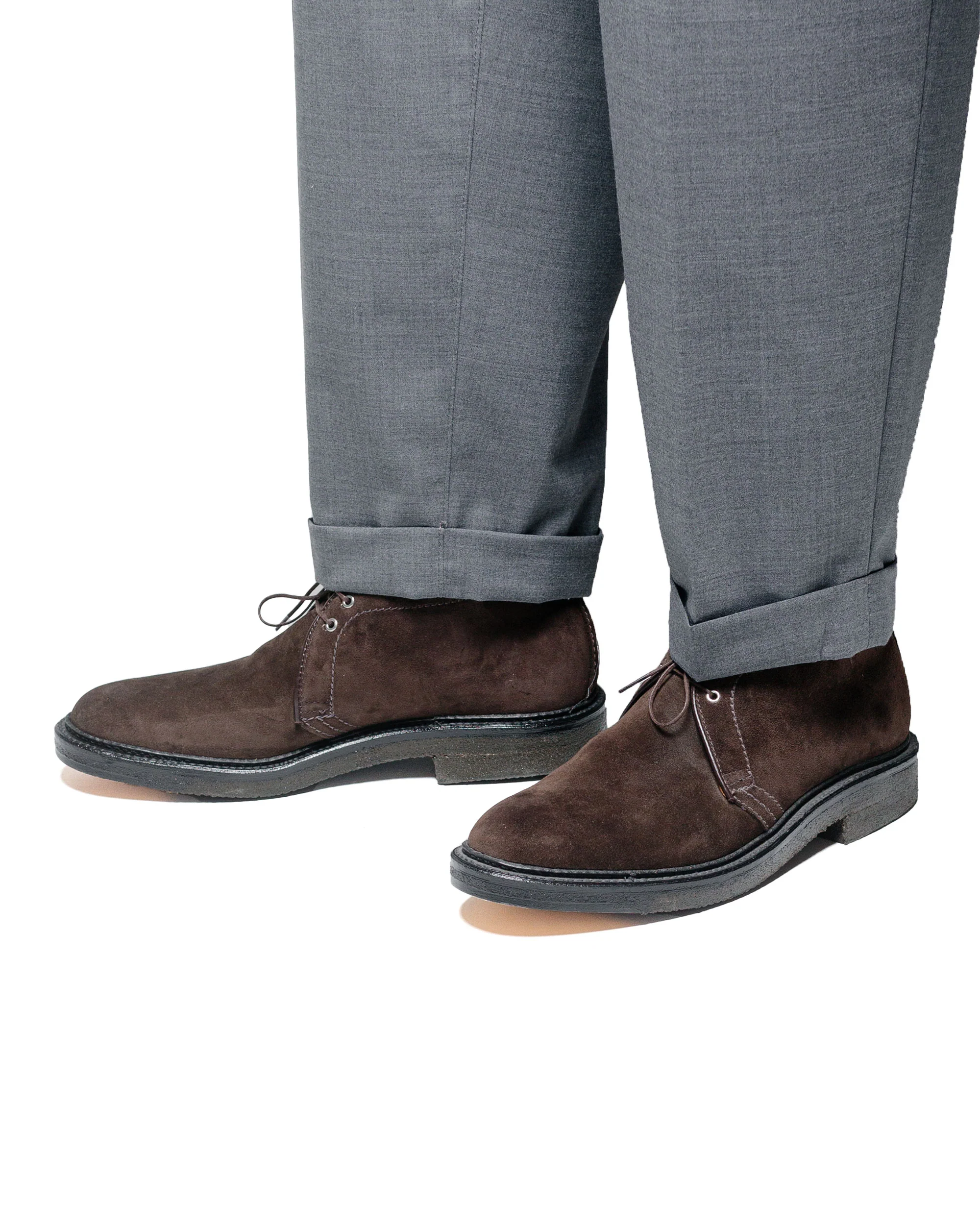 Alden Chukka Dark Chocolate Suede with Crepe Sole G1701 - Image 6