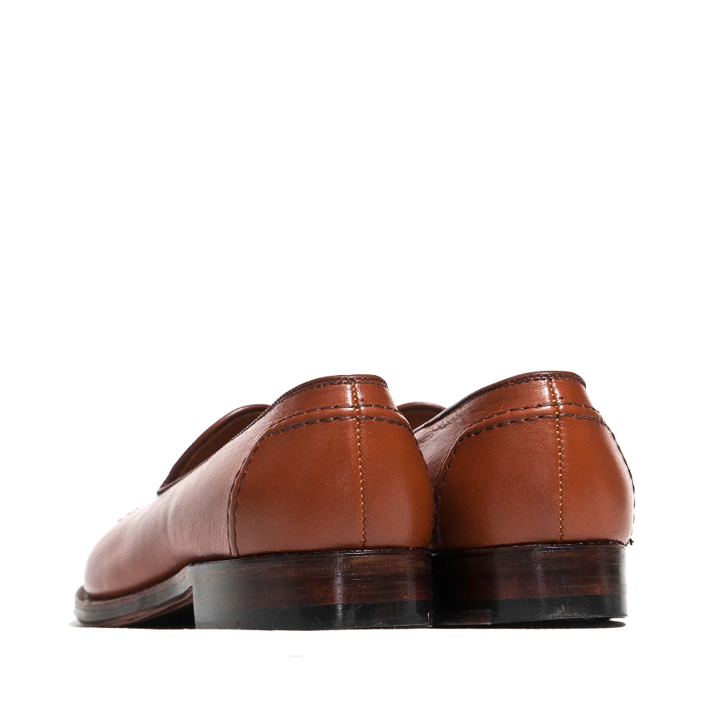 Alden Cognac Lady Calf Slip On With Mocc Stitch G7101 - Image 4