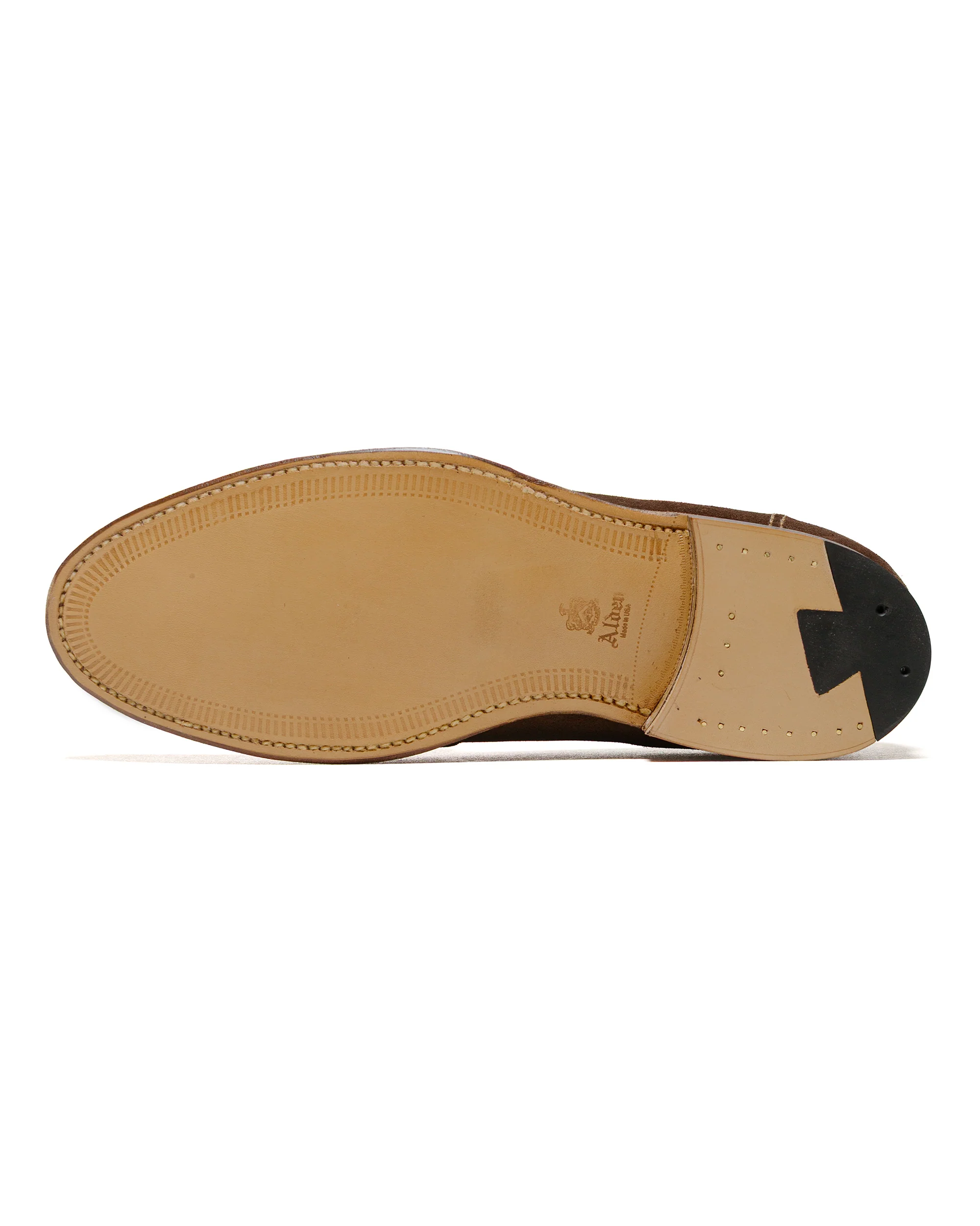 Alden Full Strap Loafer Humus Suede 68333 - Image 5