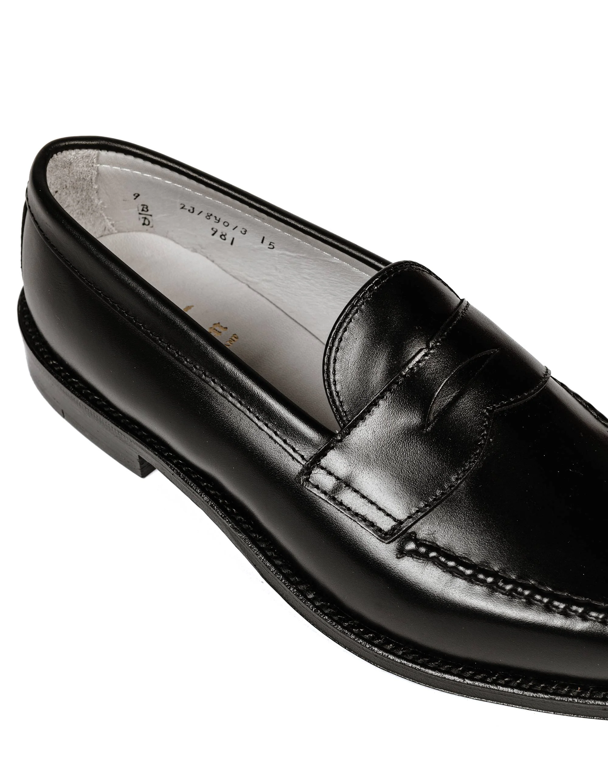 Alden Leisure Handsewn Black Calfskin 981 - Image 3