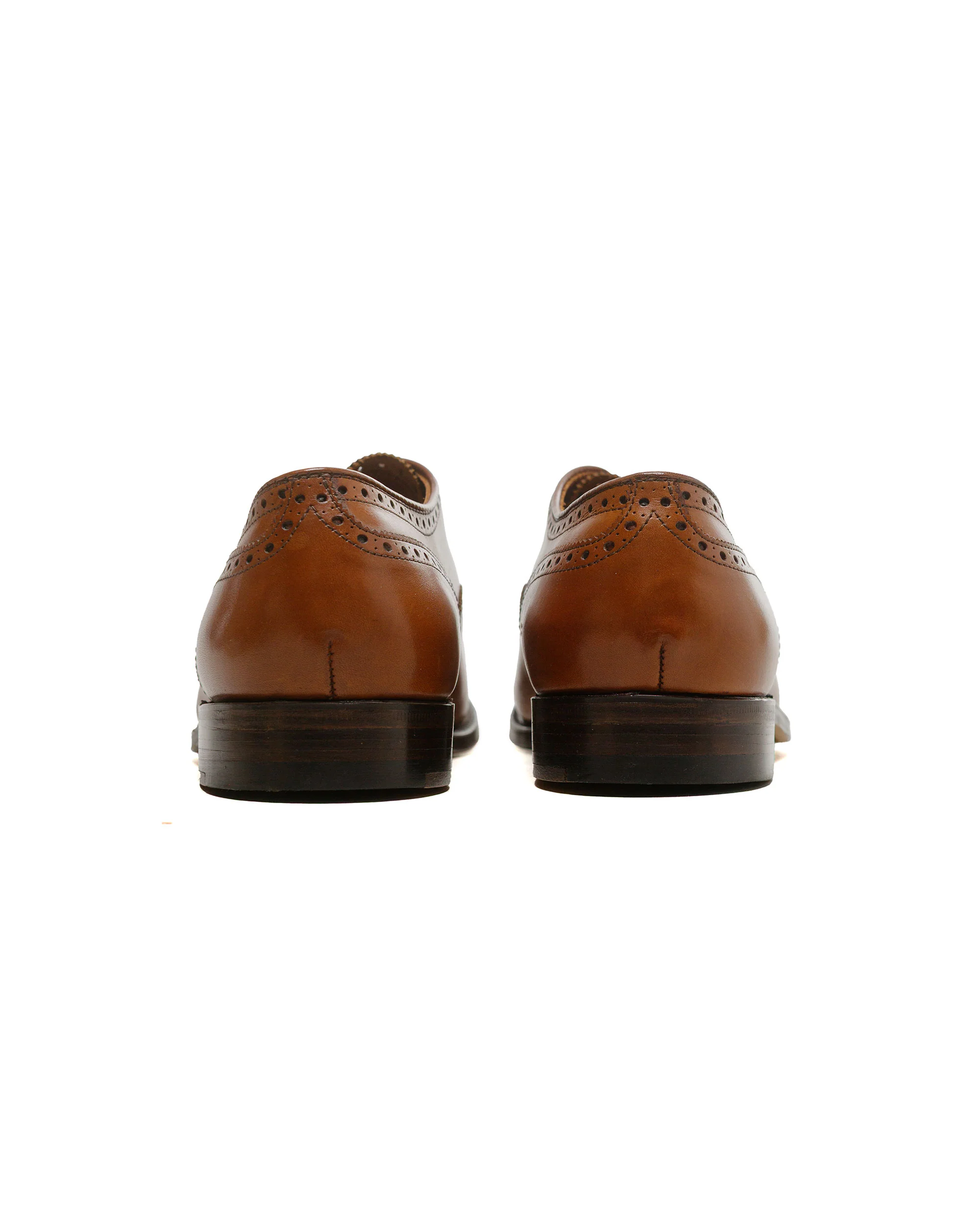 Alden Medallion Perf Tip Bal Oxford Burnished Tan Calfskin 911 - Image 4
