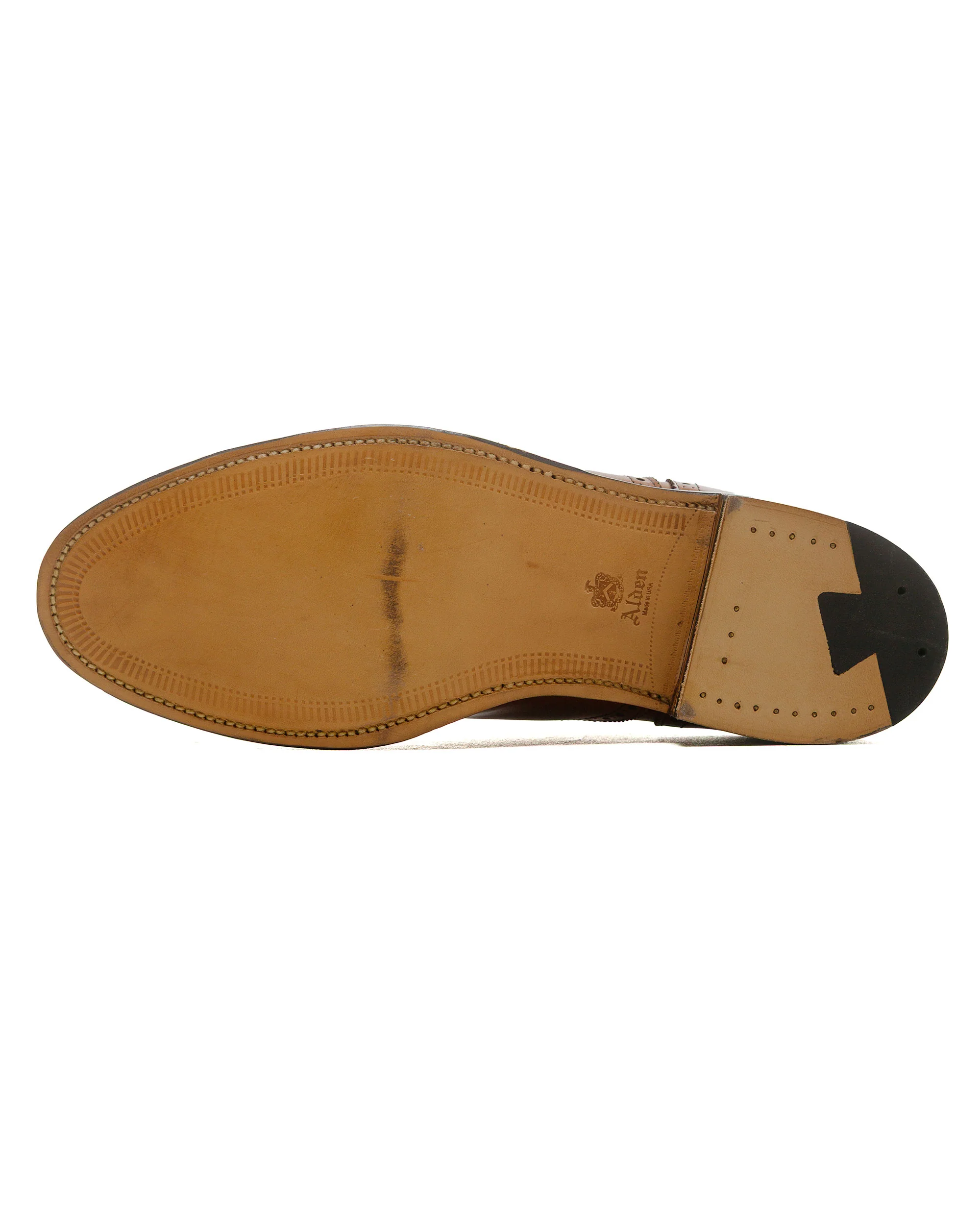 Alden Medallion Perf Tip Bal Oxford Burnished Tan Calfskin 911 - Image 5