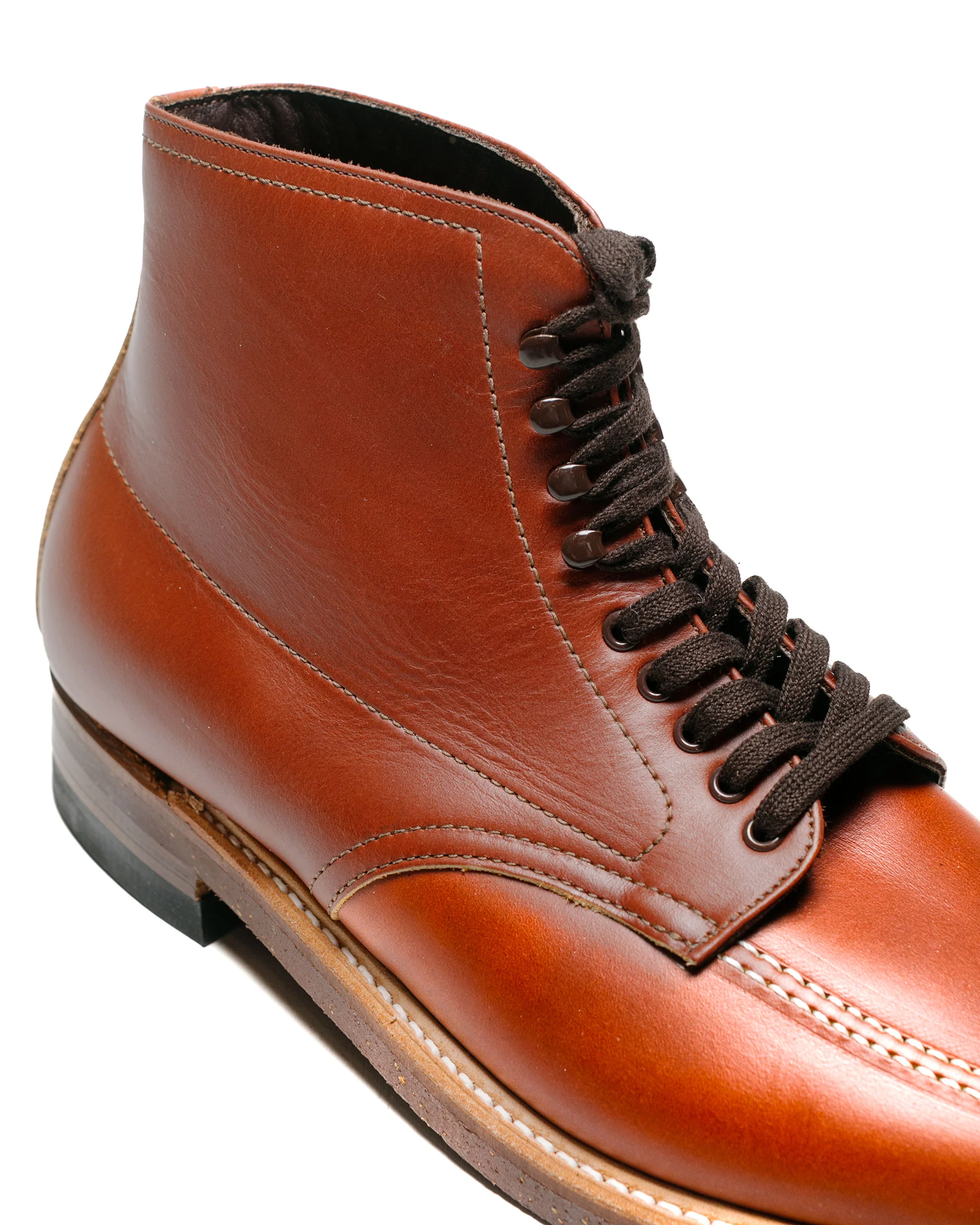 Alden Original Brown Workboot Leather 405 - Image 3