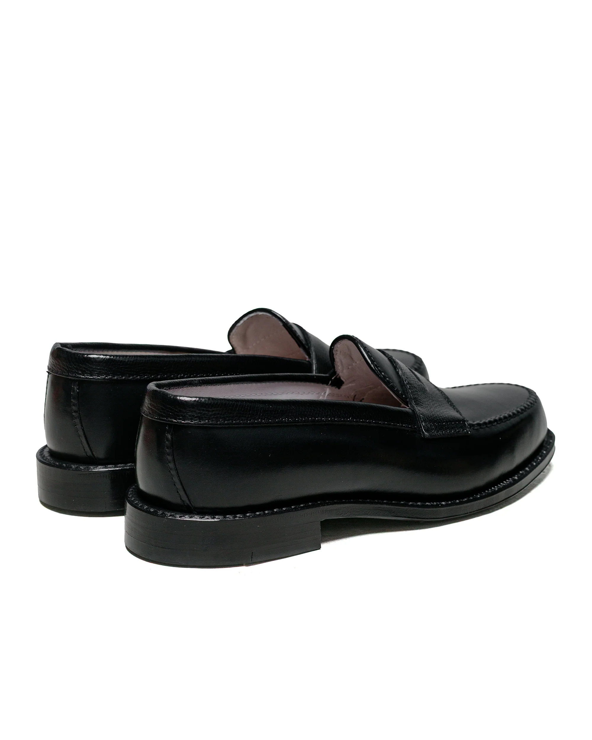 Alden Penny Loafer Black Calfskin/Black Alpine Grain G2201 - Image 3