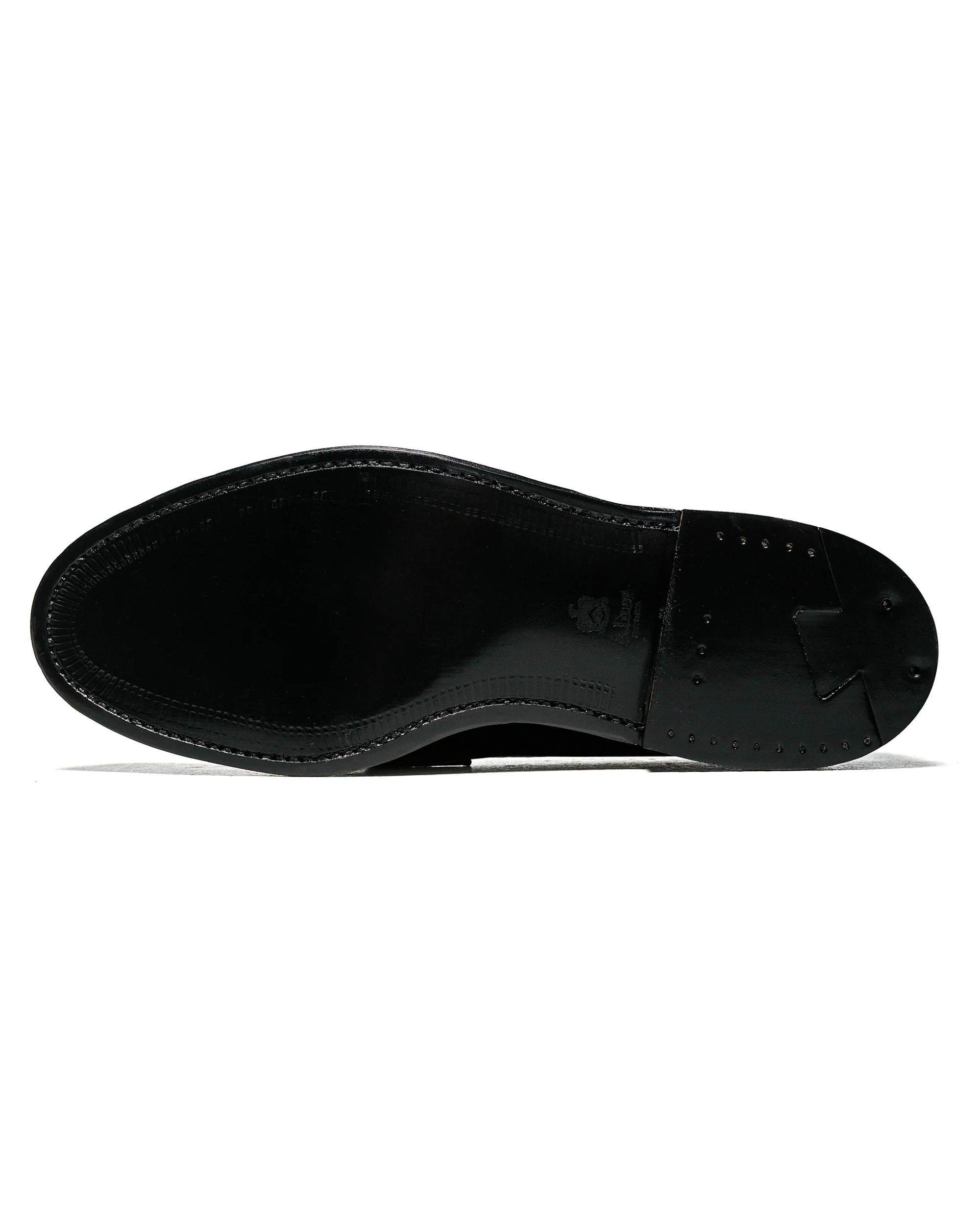 Alden Penny Loafer Black Calfskin/Black Alpine Grain G2201 - Image 5