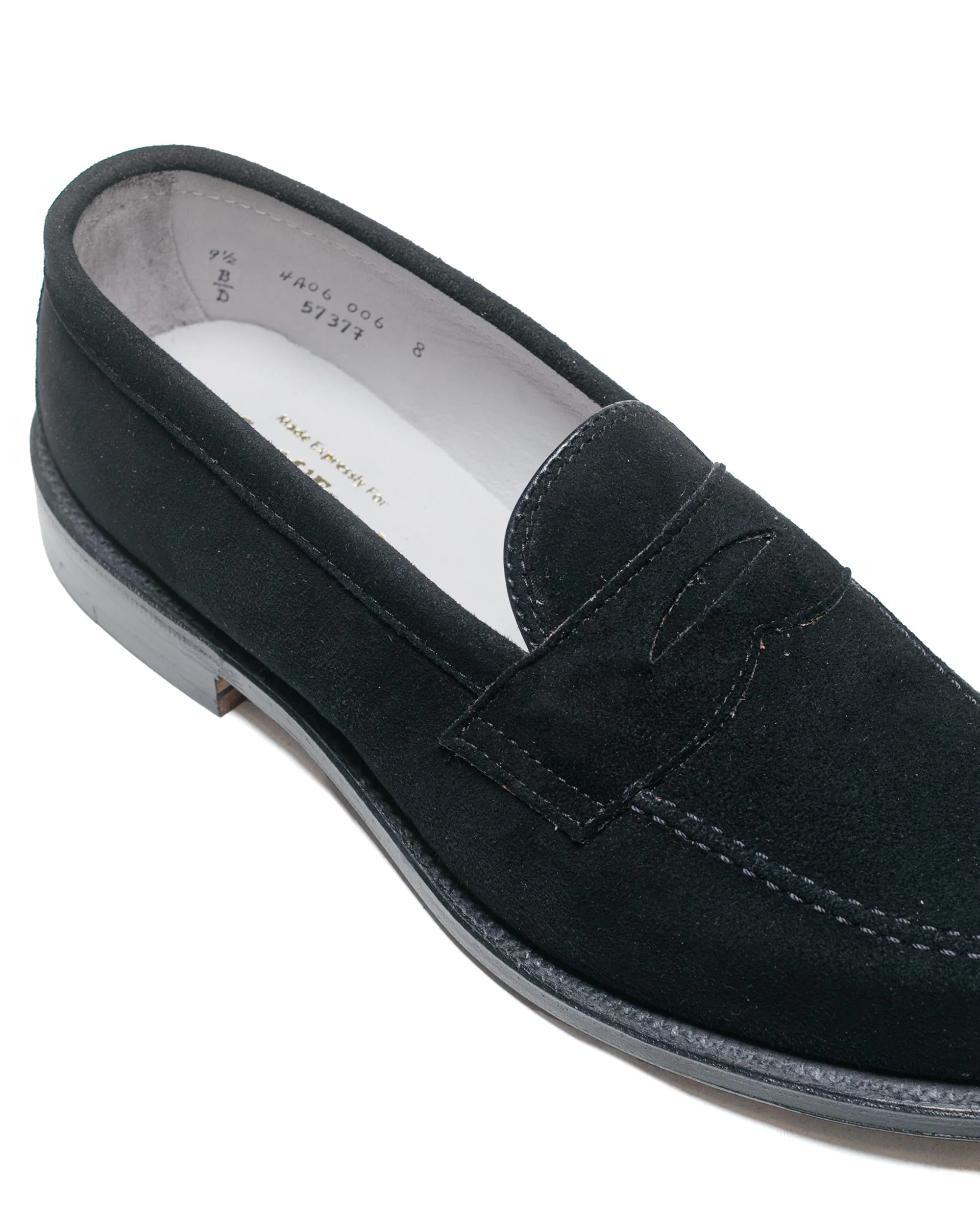 Alden Penny Loafer Black Suede 5737F 'The Little Nicky' - Image 3