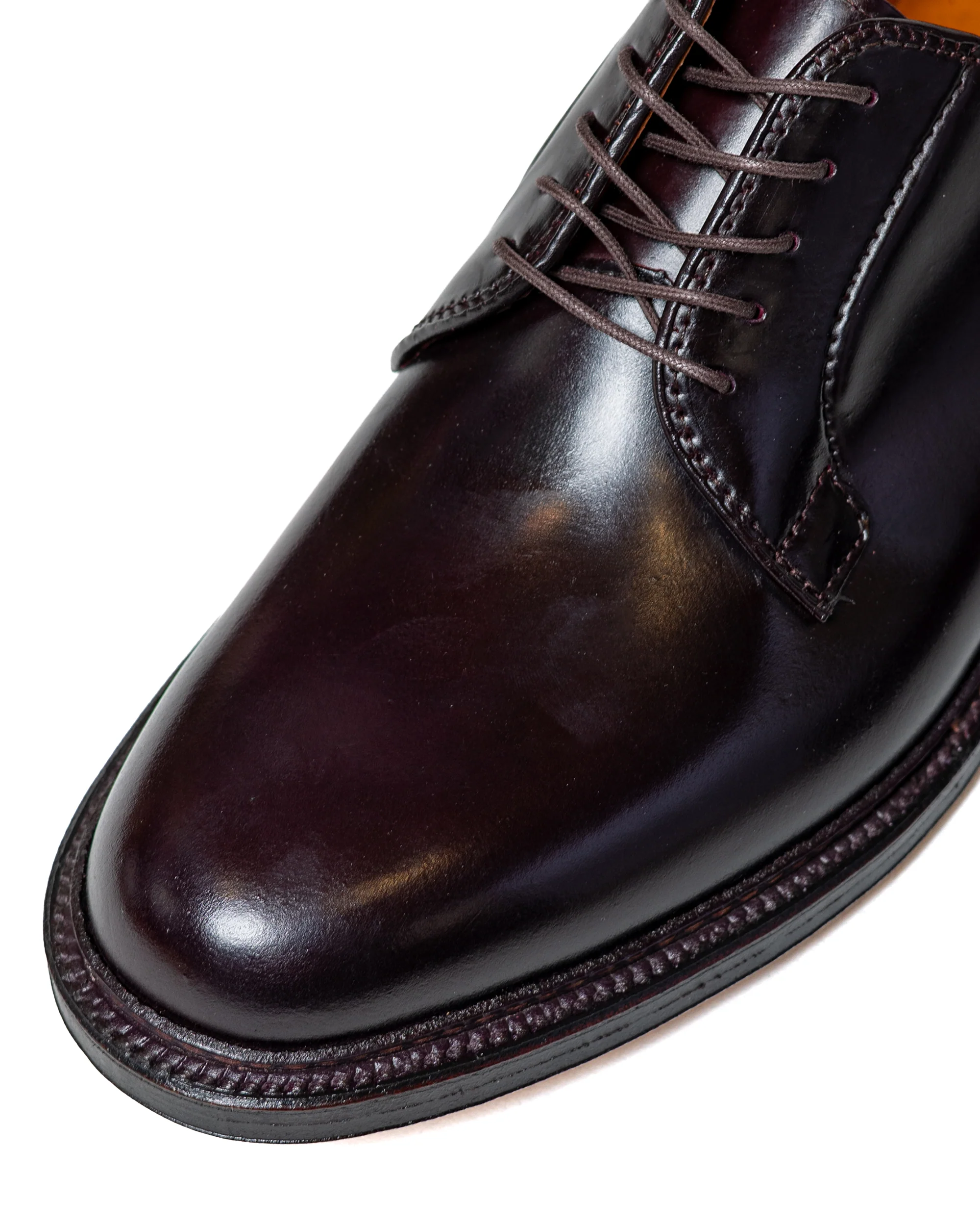 Alden Plain Toe Blucher Colour 8 Shell Cordovan 990 - Image 3