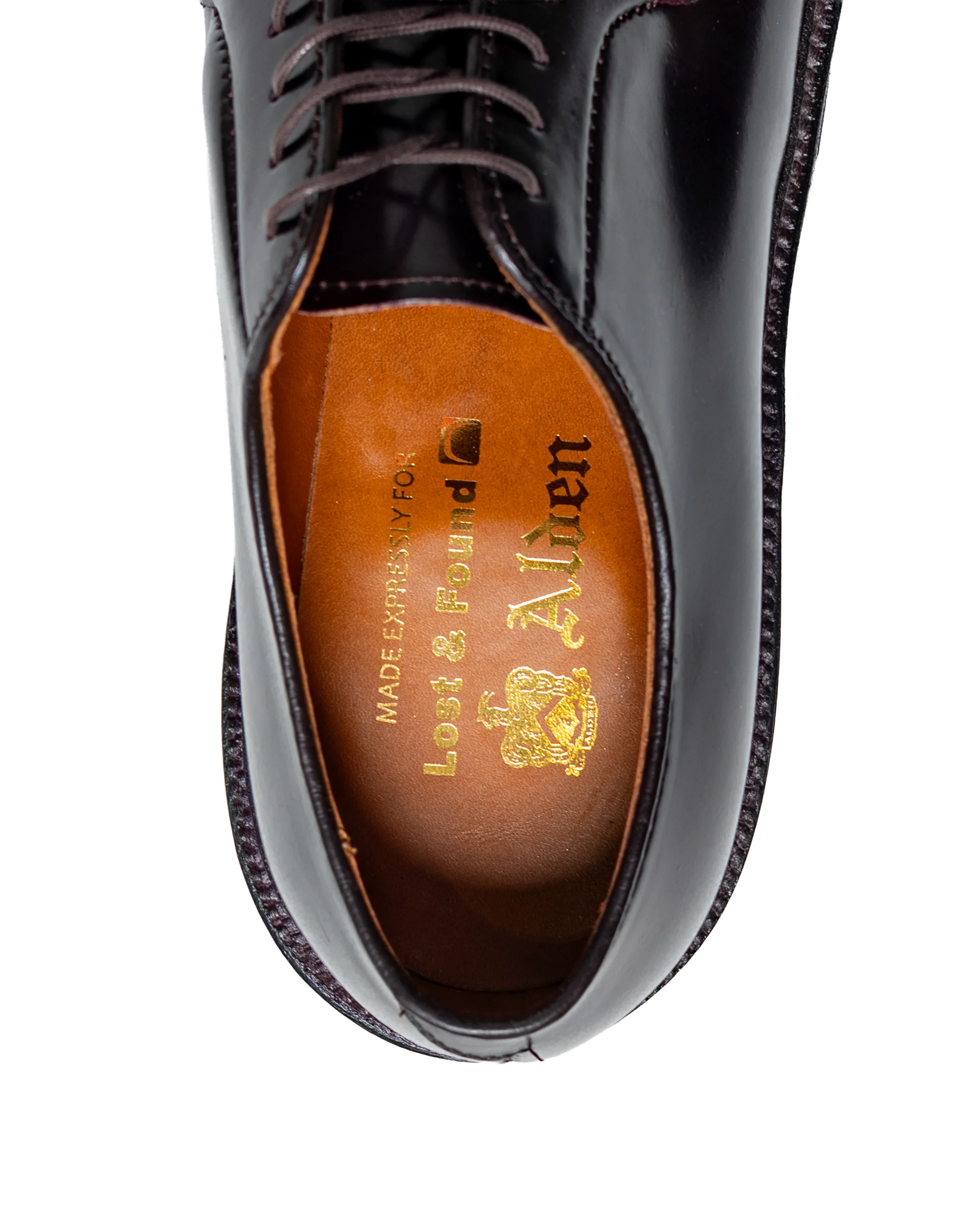 Alden Plain Toe Blucher Colour 8 Shell Cordovan 990 - Image 4