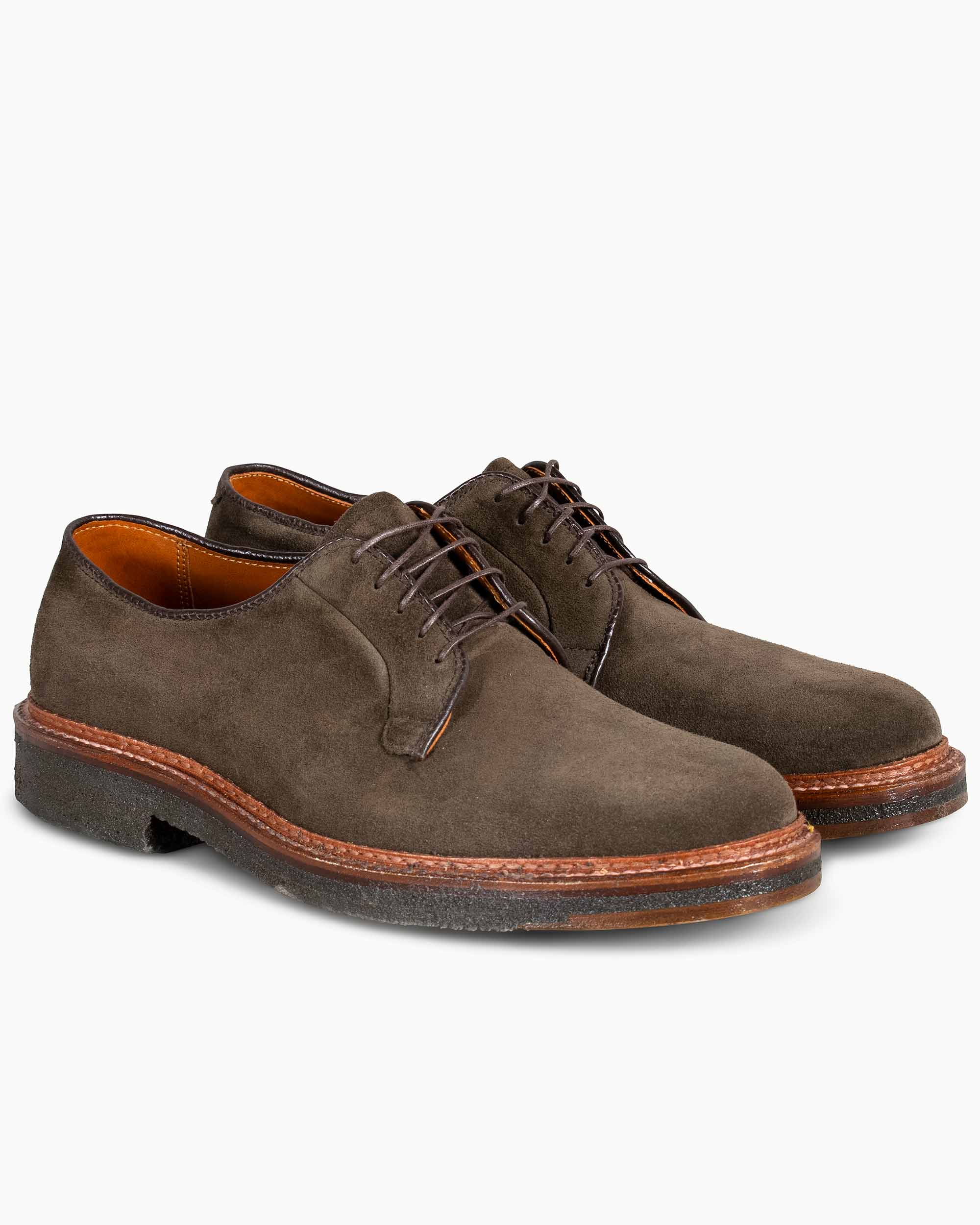 Alden Plain Toe Blucher Loden Suede G2402 - Image 2