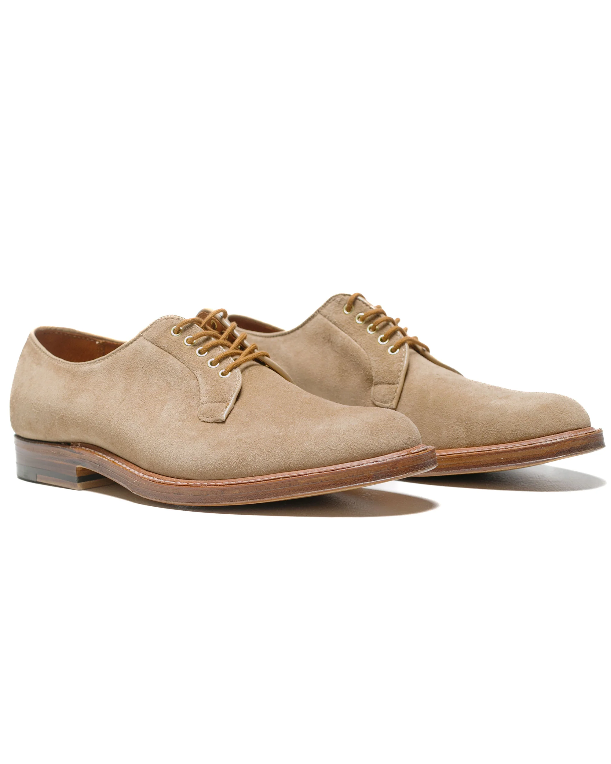 Alden Plain Toe Blucher Tan Suede G2401 - Image 2