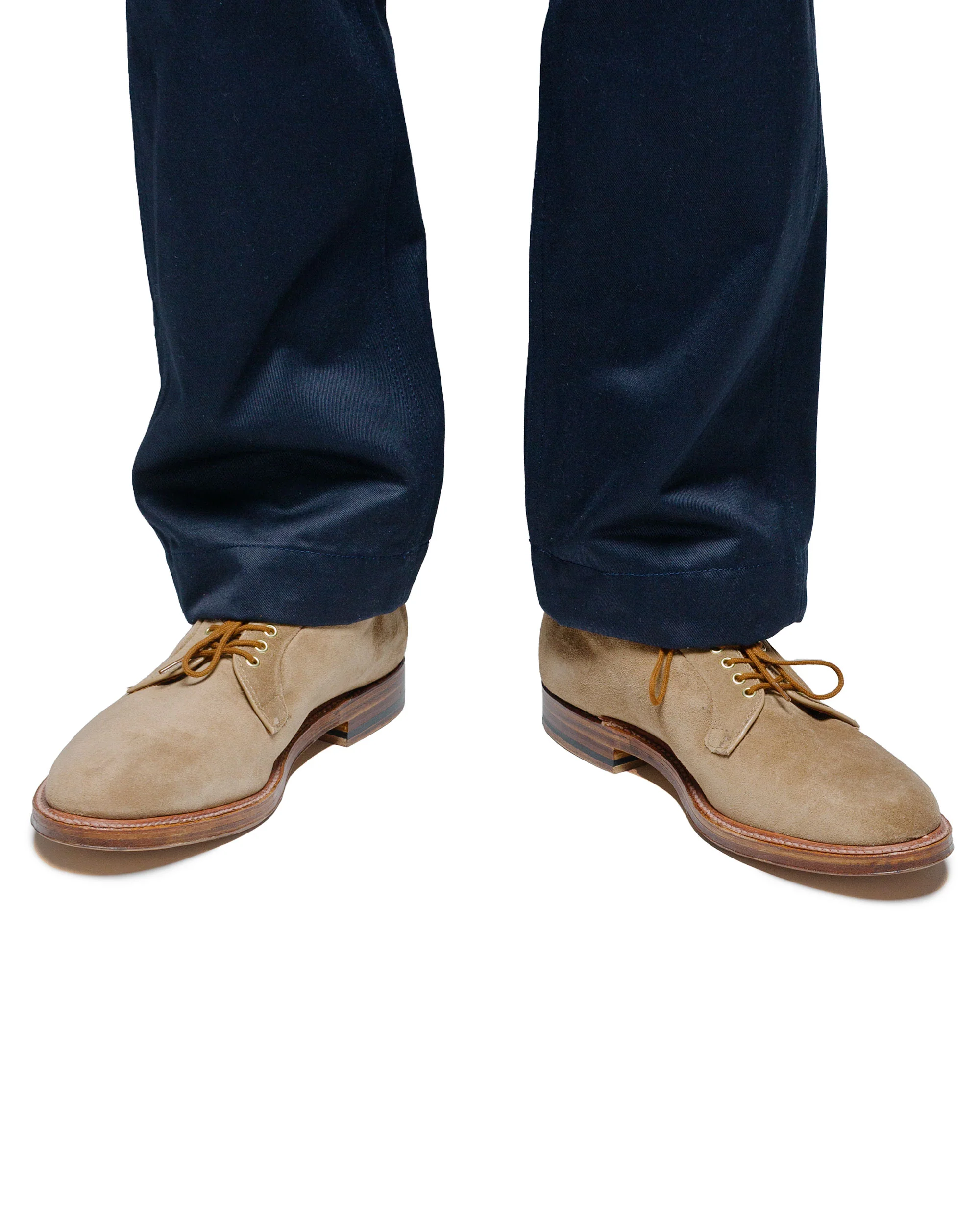 Alden Plain Toe Blucher Tan Suede G2401 - Image 6