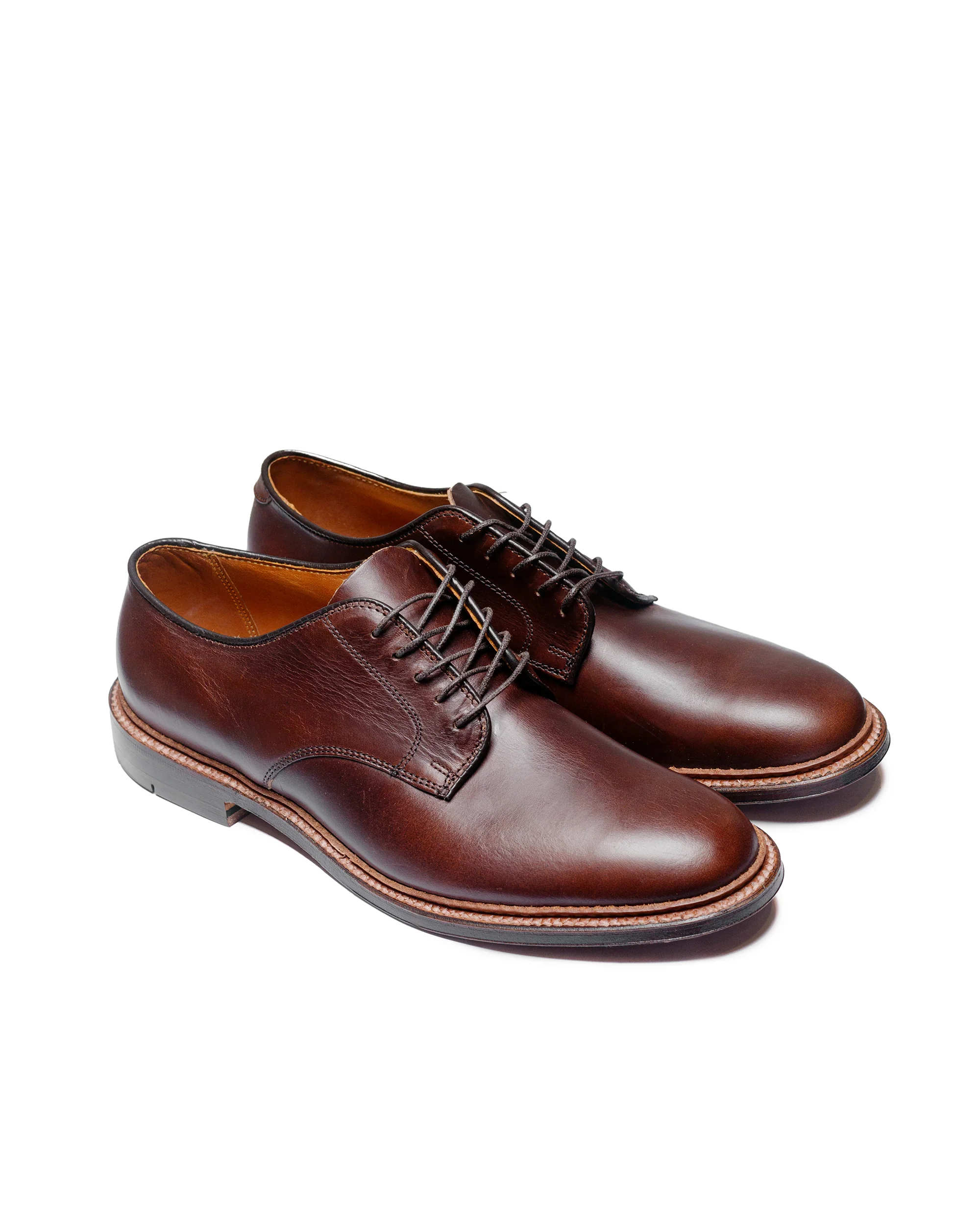 Alden Plain Toe Blucher Unlined Brown Chromexcel 29364F - Image 2