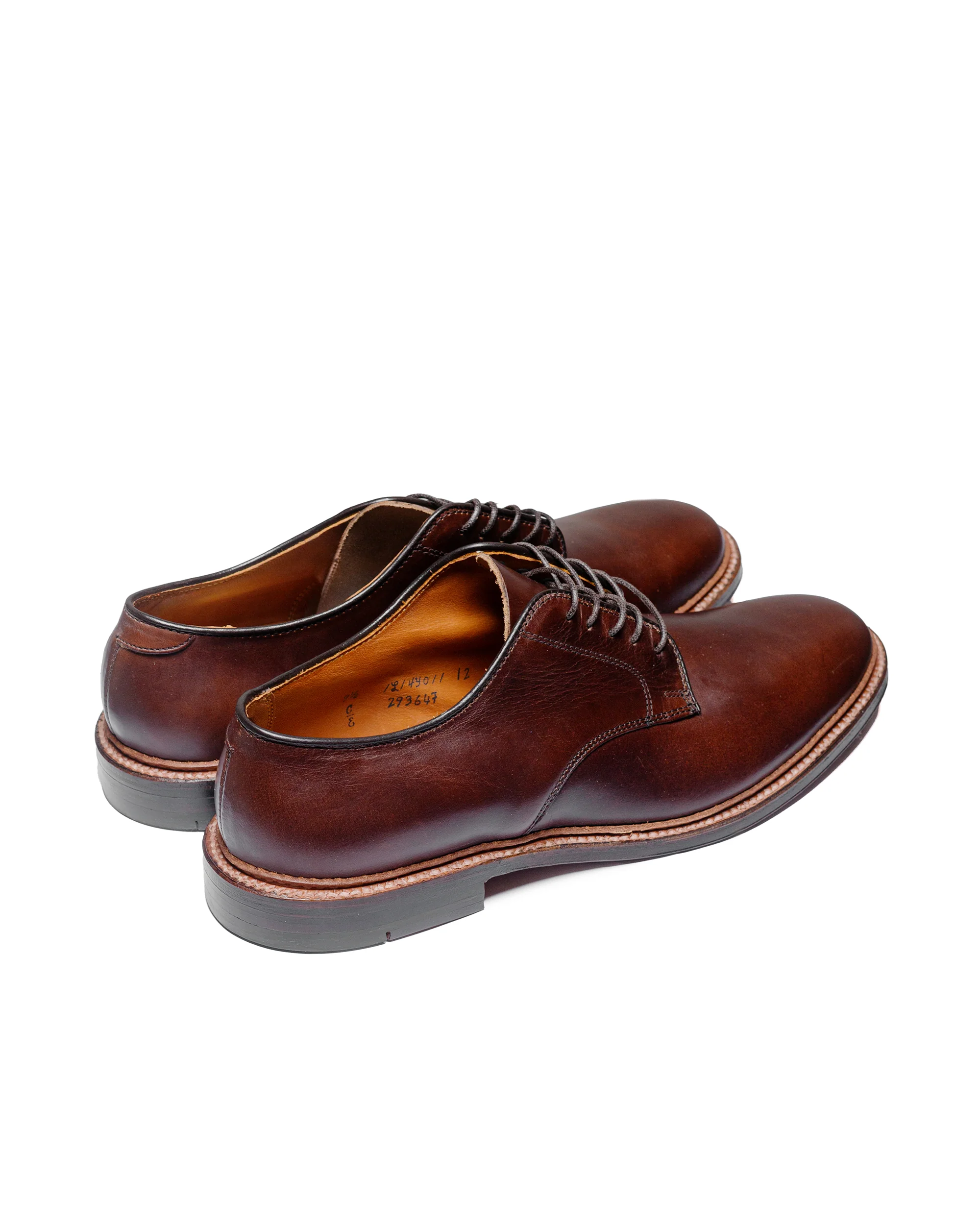 Alden Plain Toe Blucher Unlined Brown Chromexcel 29364F - Image 3