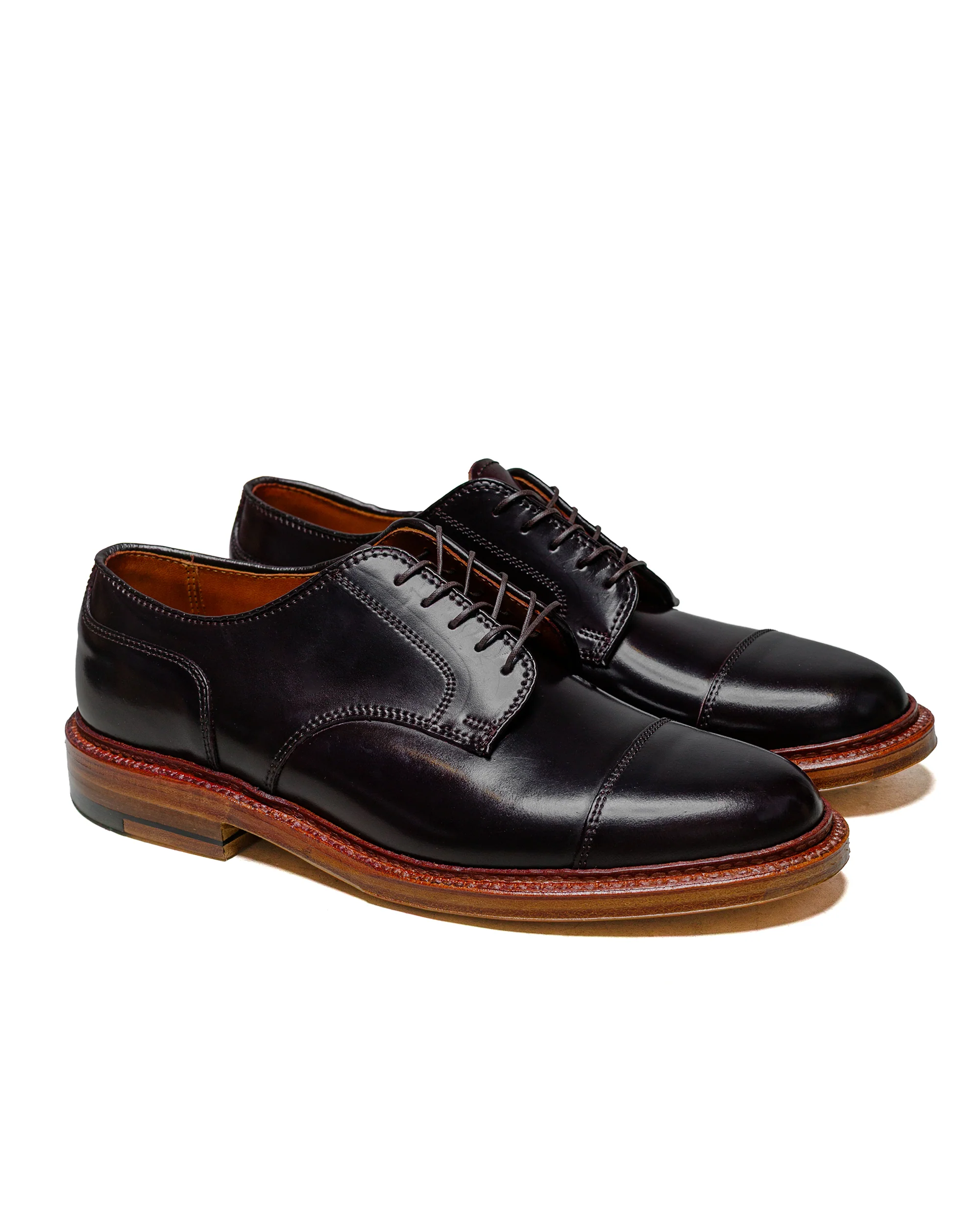 Alden Straight Tip Blucher Colour 8 Cordovan D1538 - Image 2