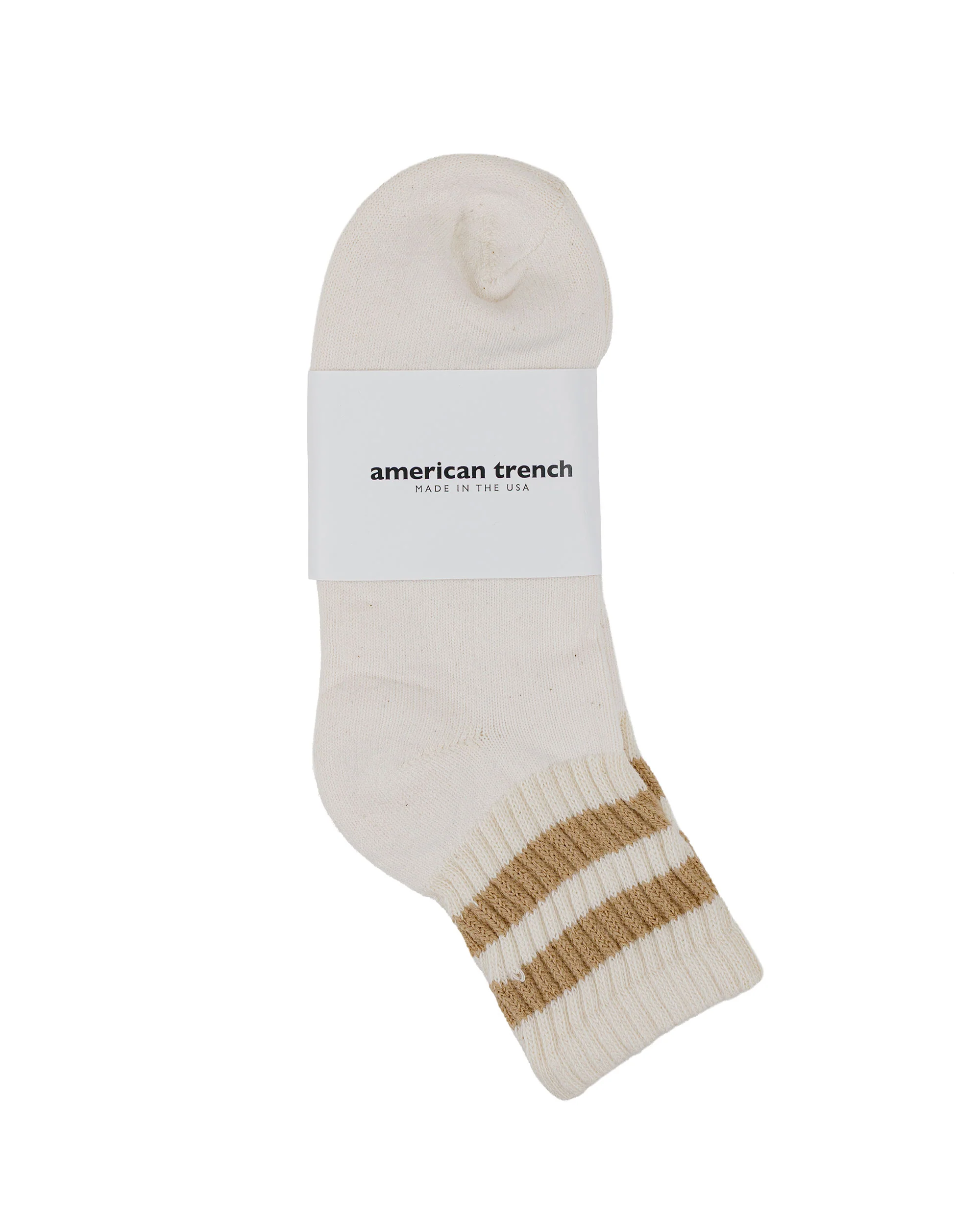 American Trench The Mono Stripe Quarter Crew Acorn