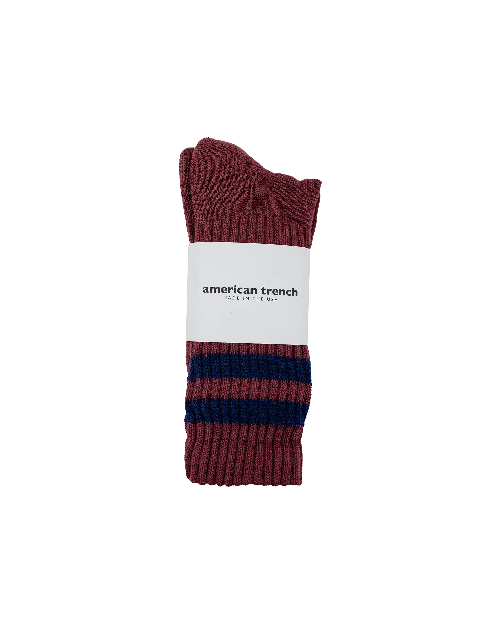 American Trench The Retro Double Stripe Burgundy