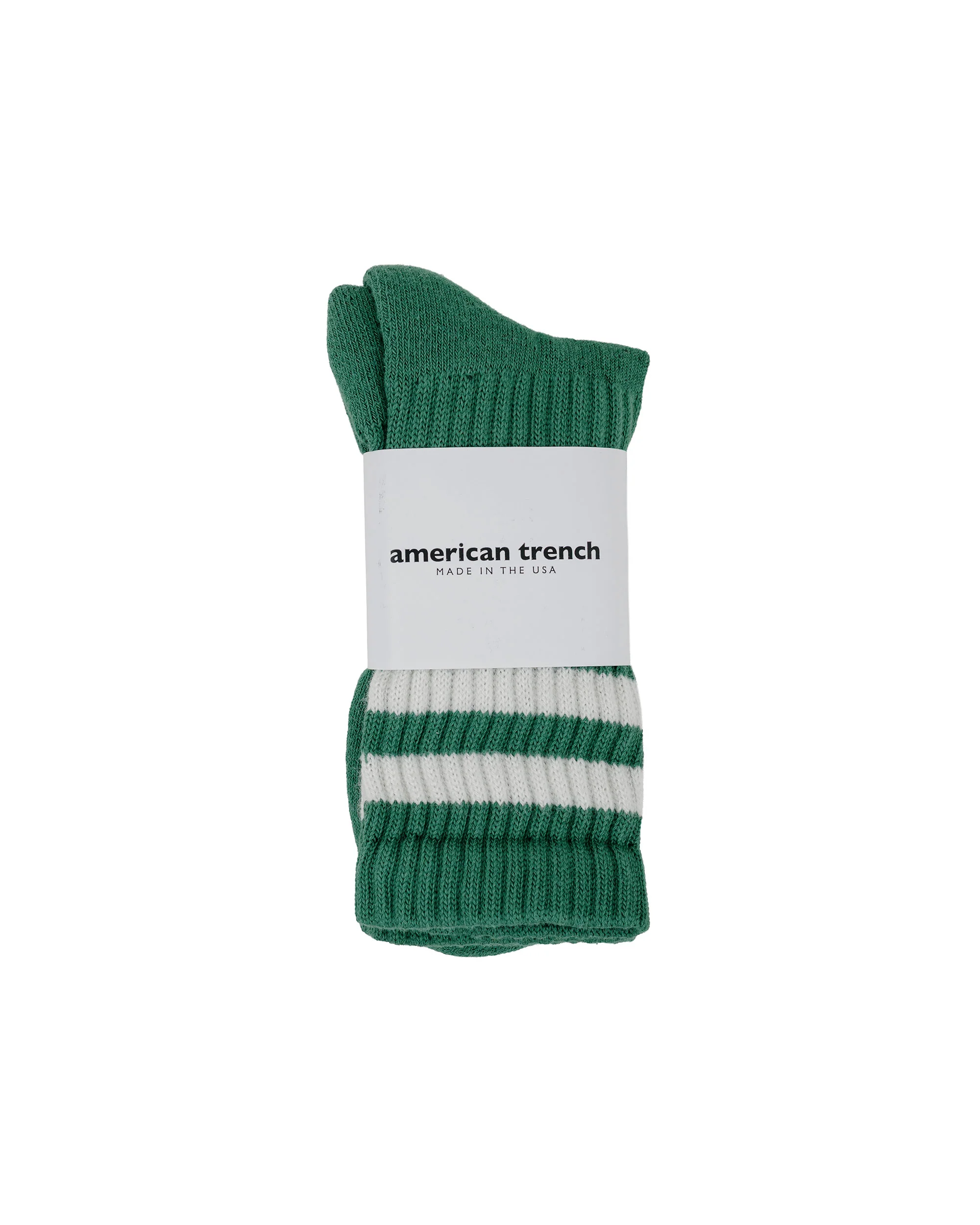 American Trench The Retro Double Stripe Green