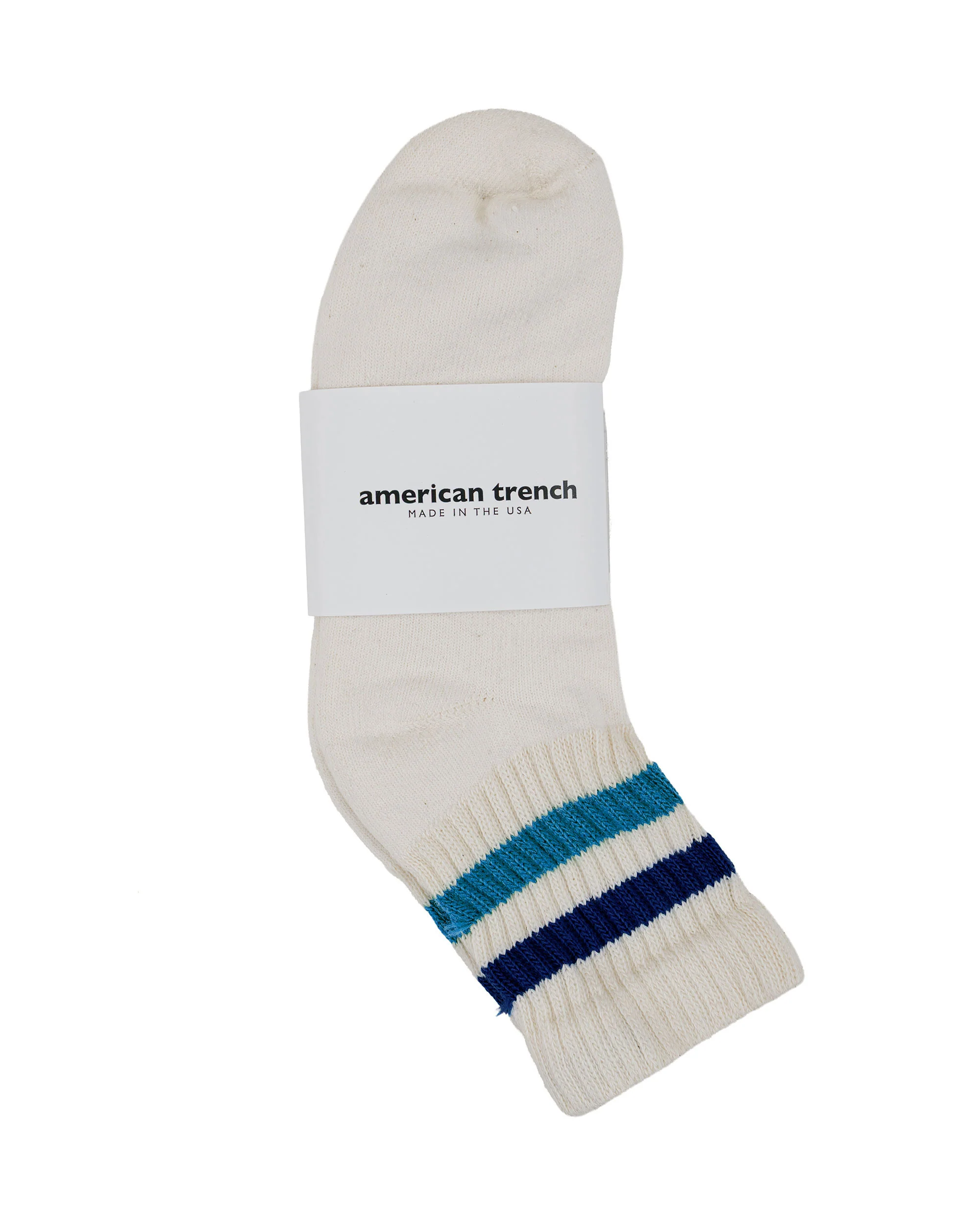 American Trench The Retro Stripe Quarter Crew Navy/Col. Blue