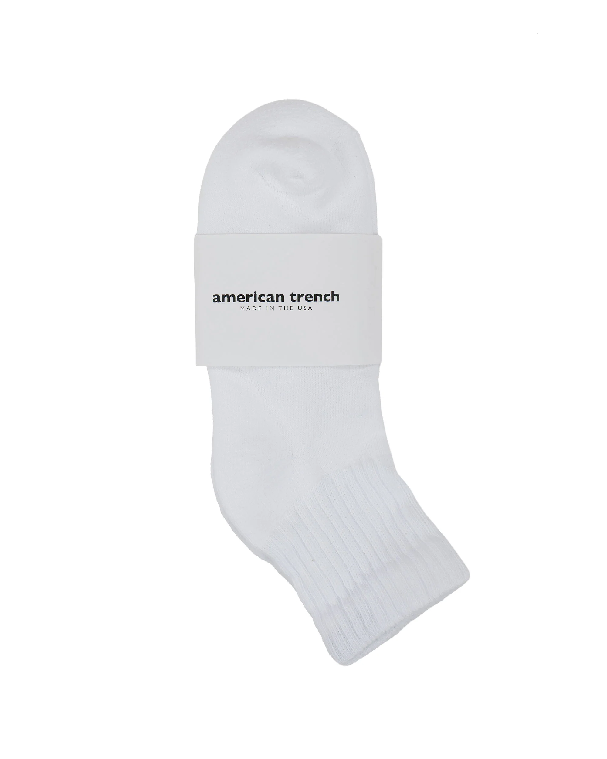 American Trench The Solids Quarter Crew White