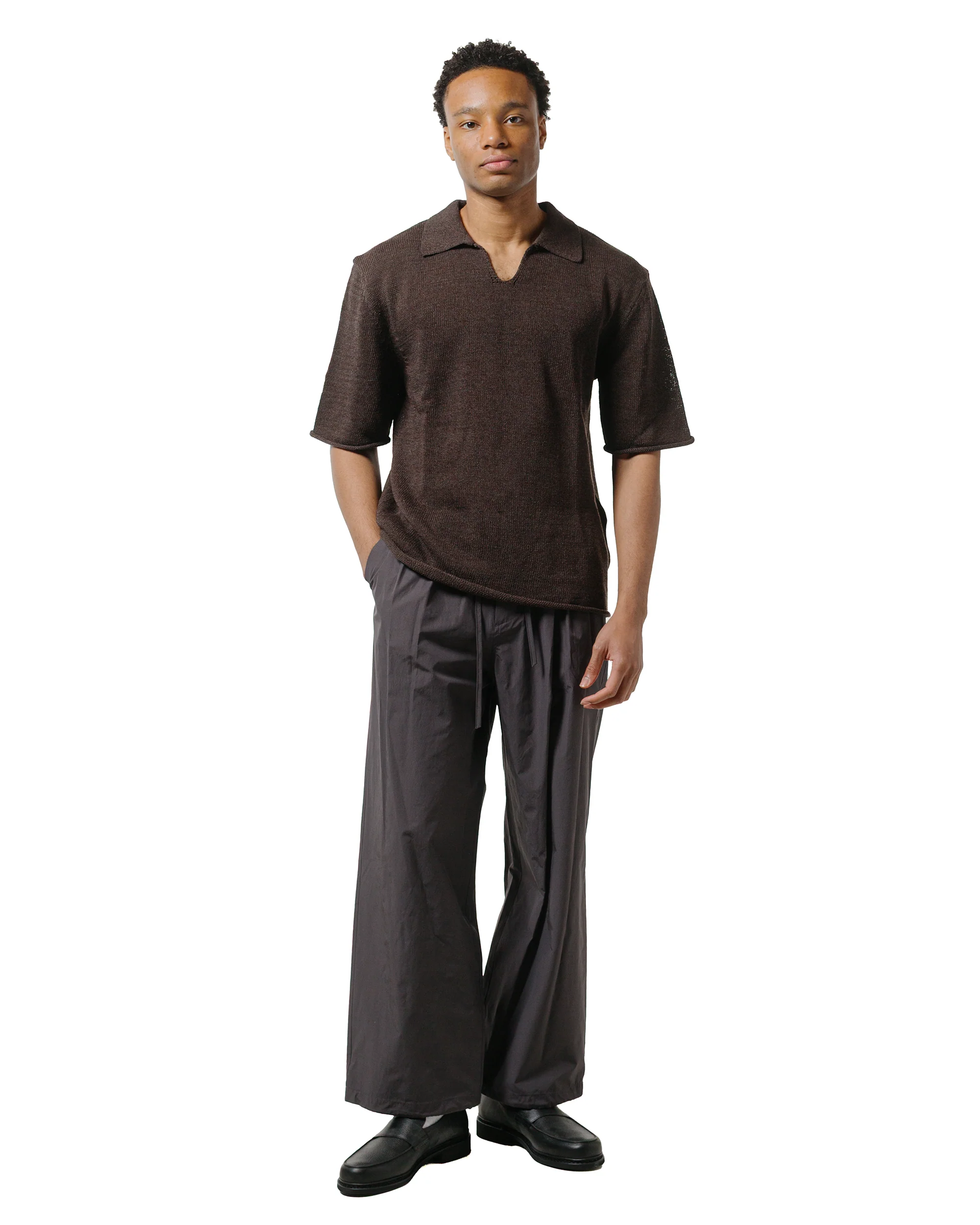 Amomento Drawstring Pants Charcoal - Image 4