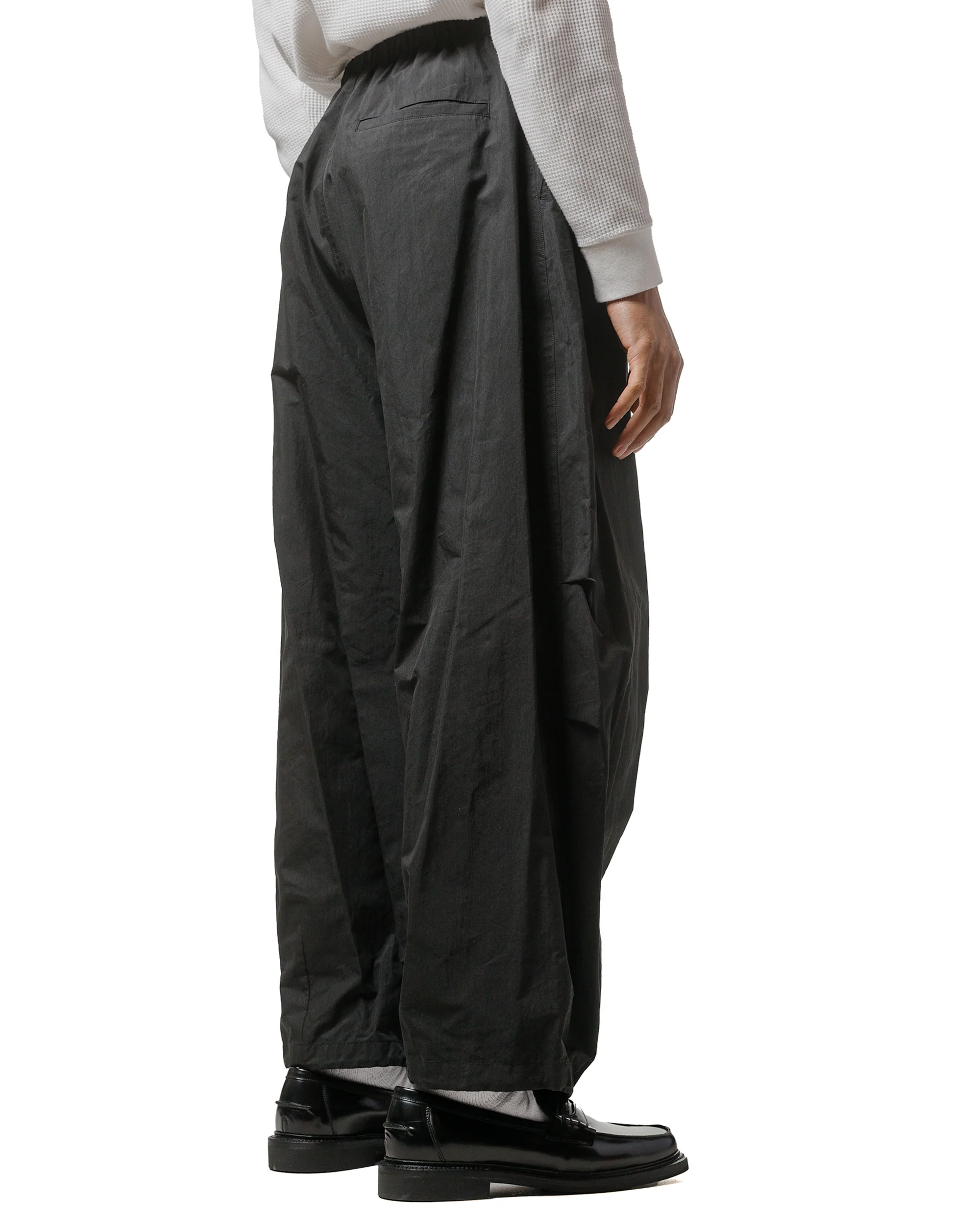 Amomento Drawstring Wide Fatigue Pants Black - Image 3