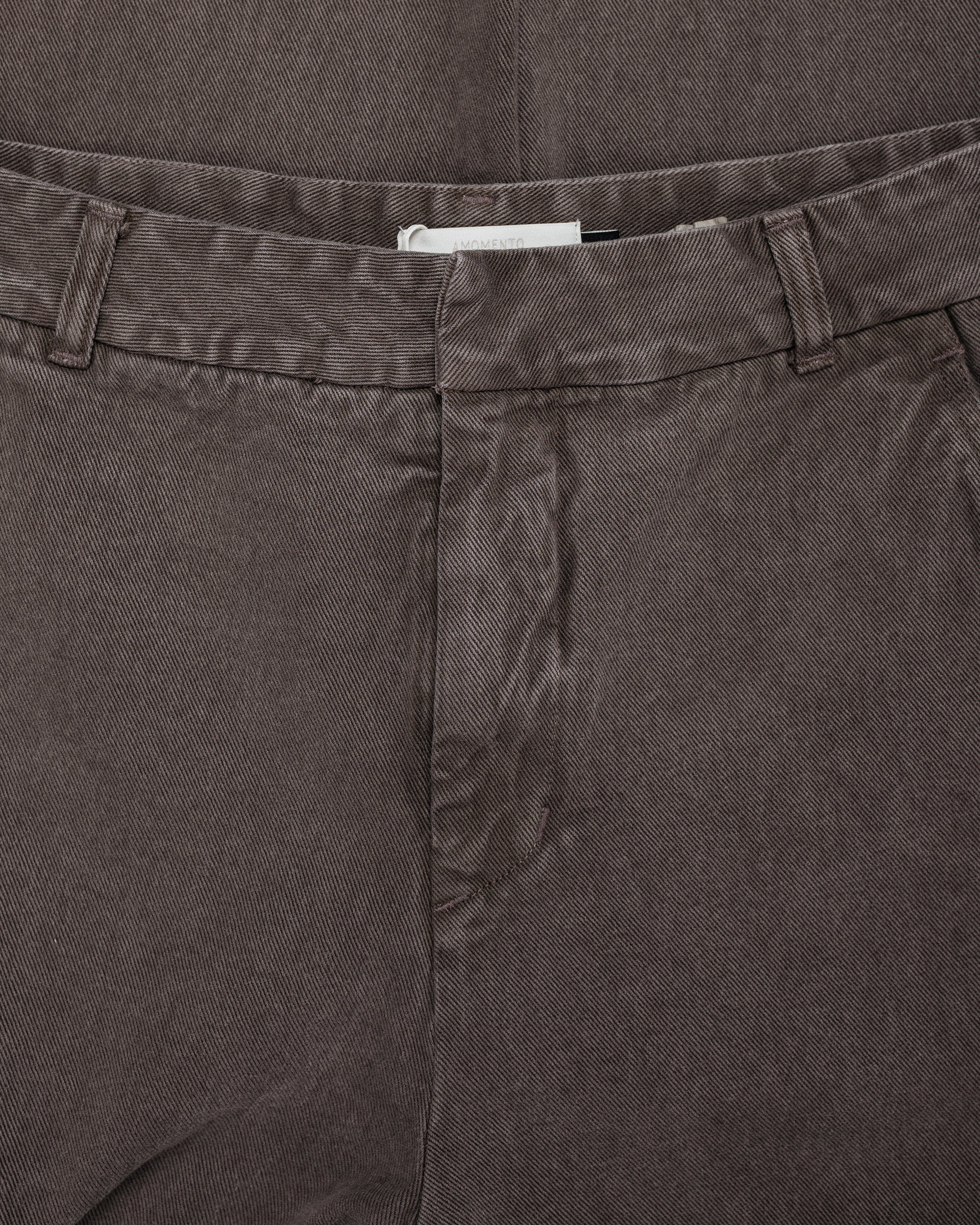 Amomento Garments Dyed Curved Seam Denim Brown - Image 5