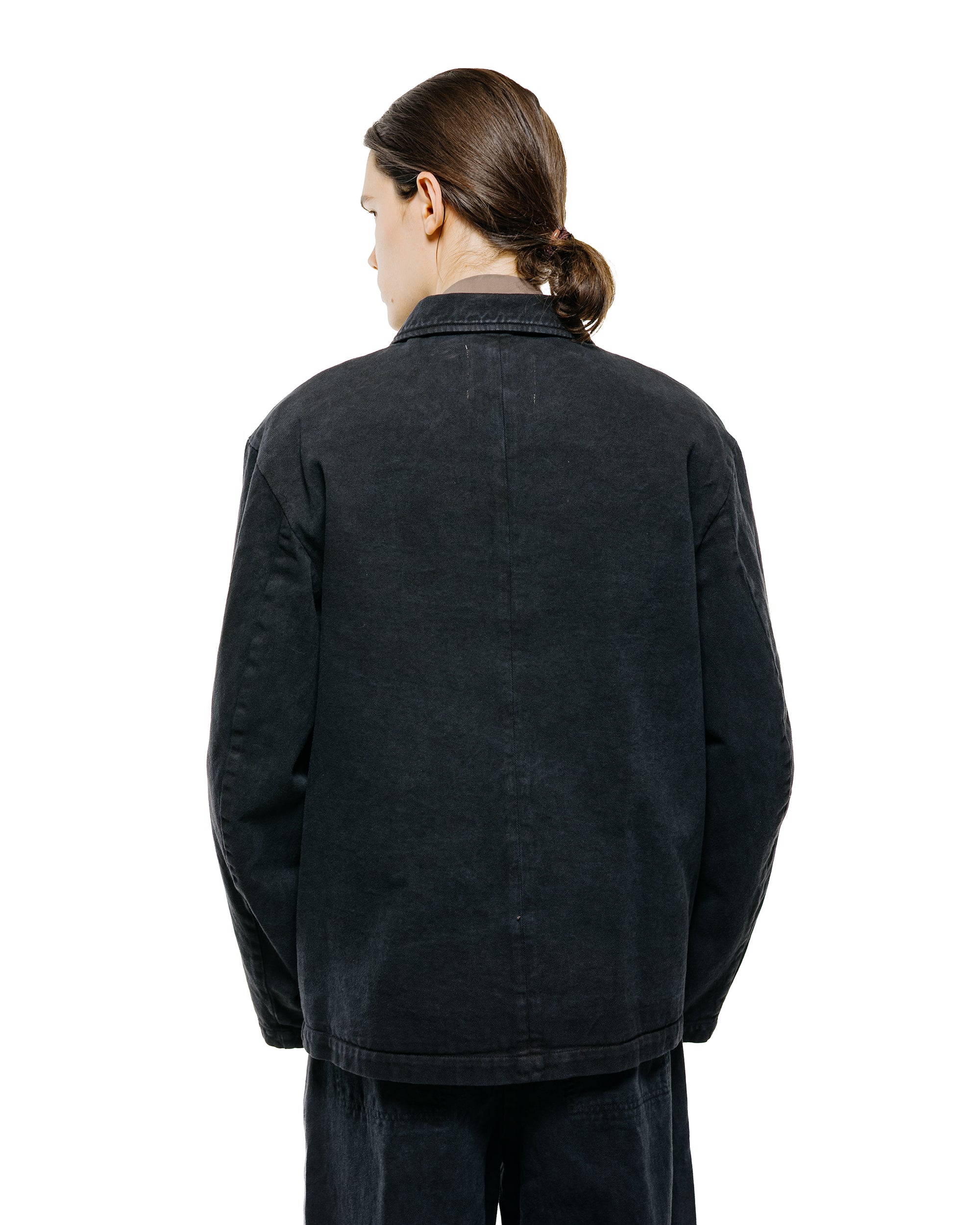 Amomento Garments Dyed Pocket Denim Jacket Black - Image 3