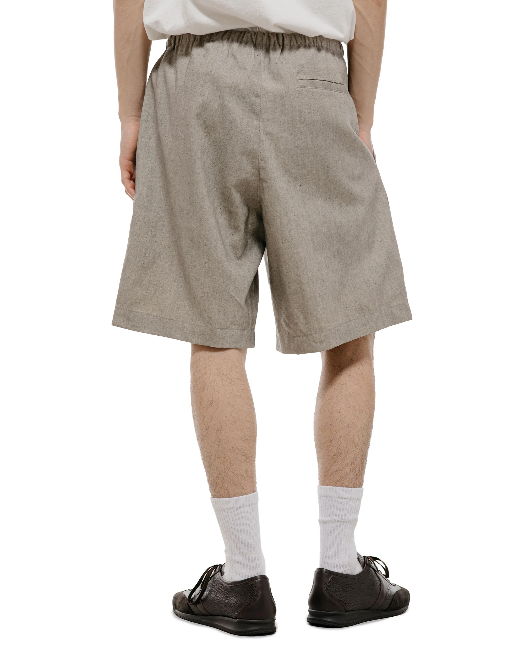 Amomento Linen Drawstring Shorts Beige - Image 2
