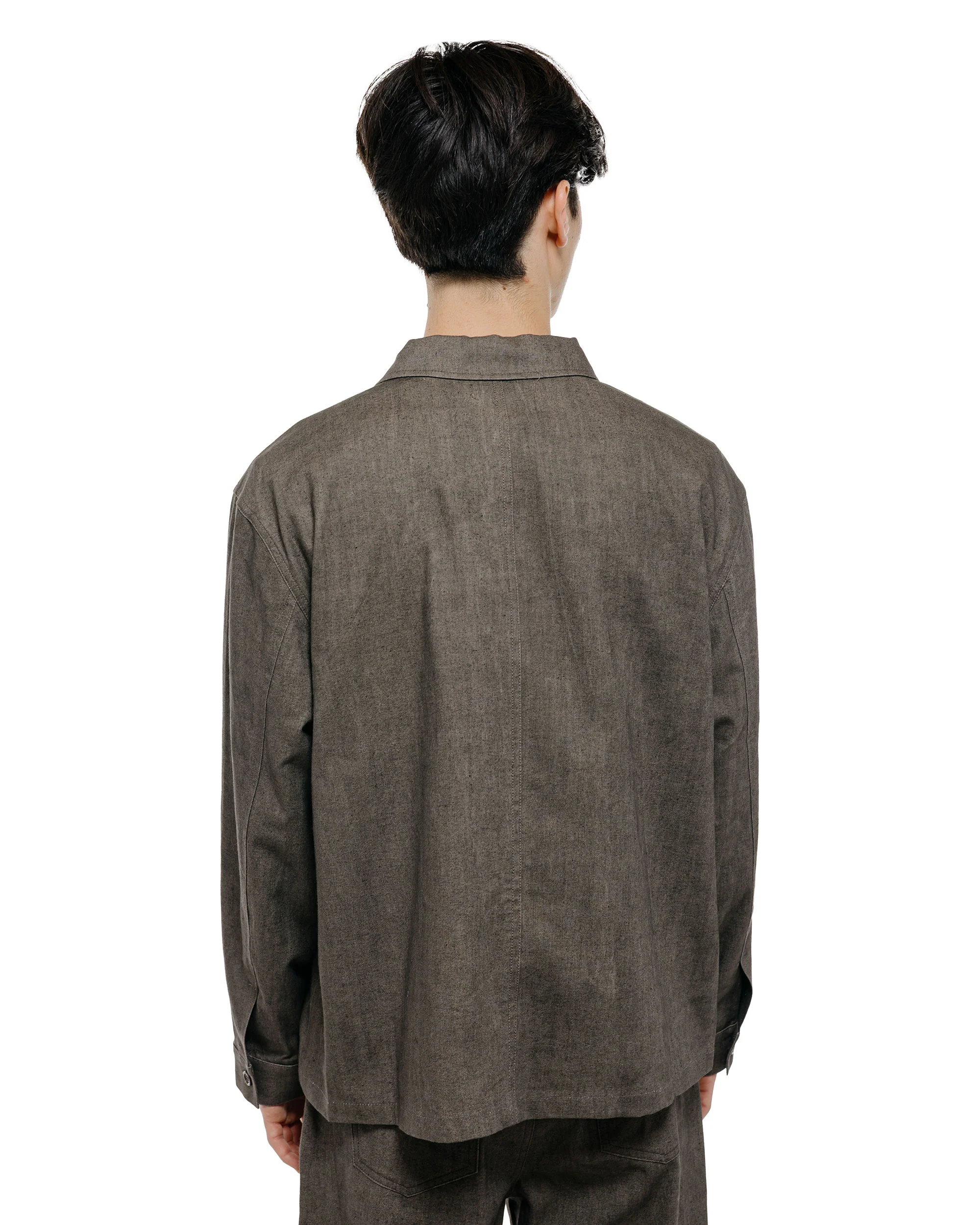 Amomento Linen Pocket Jacket Brown - Image 4
