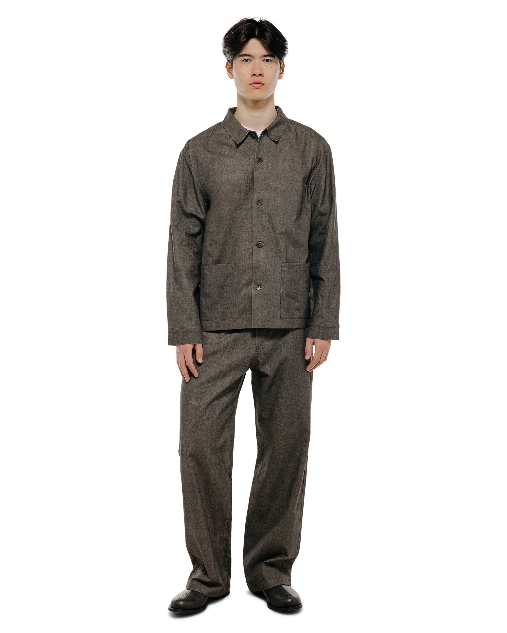 Amomento Linen Pocket Jacket Brown - Image 5
