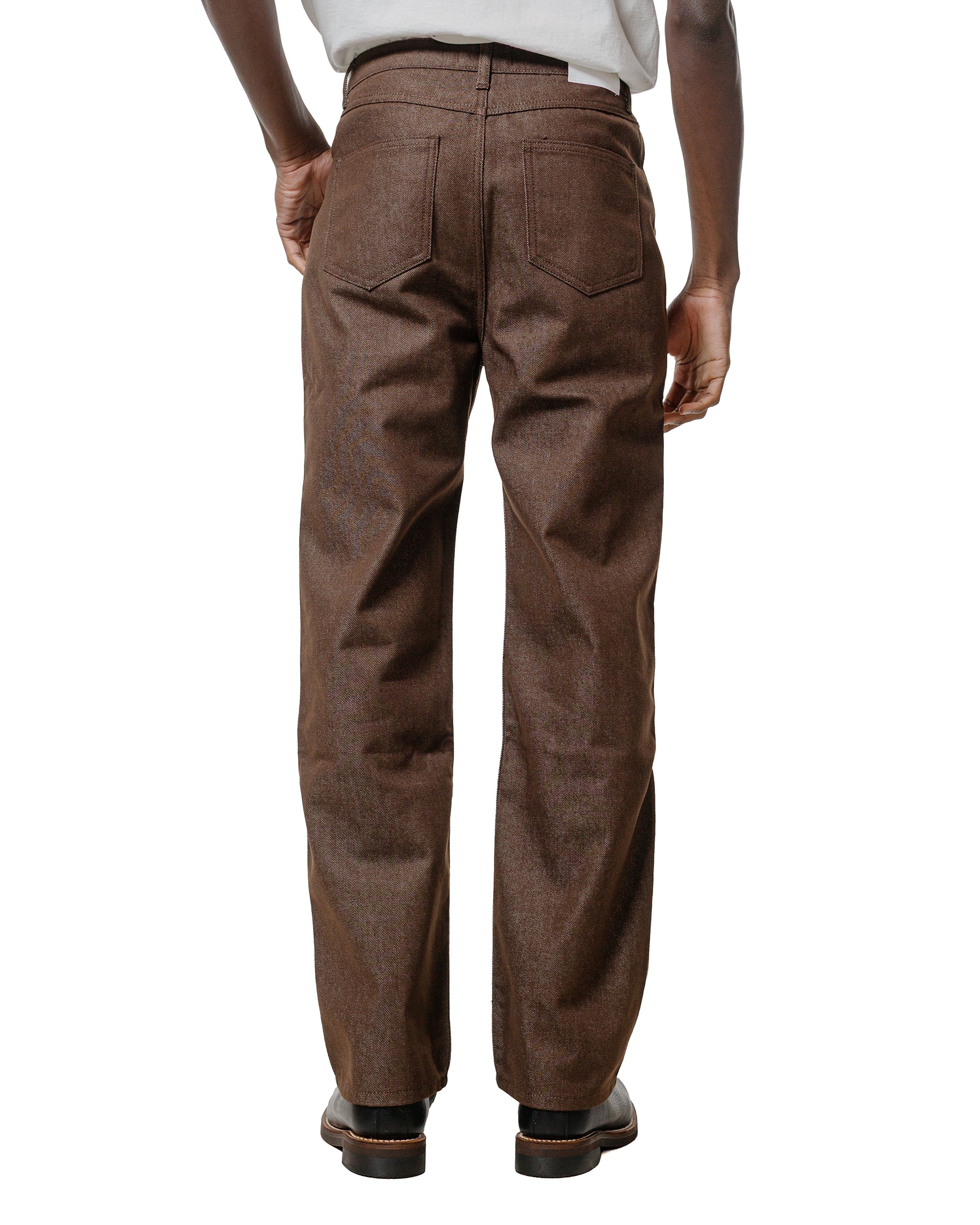 Amomento Men's Color Indigo Denim Brown - Image 3