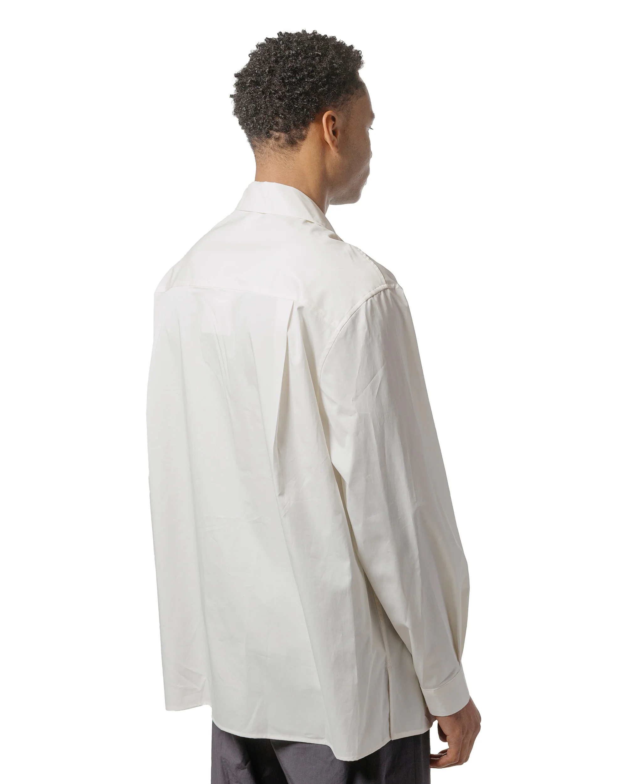 Amomento Open Collar Shirts Ivory - Image 3
