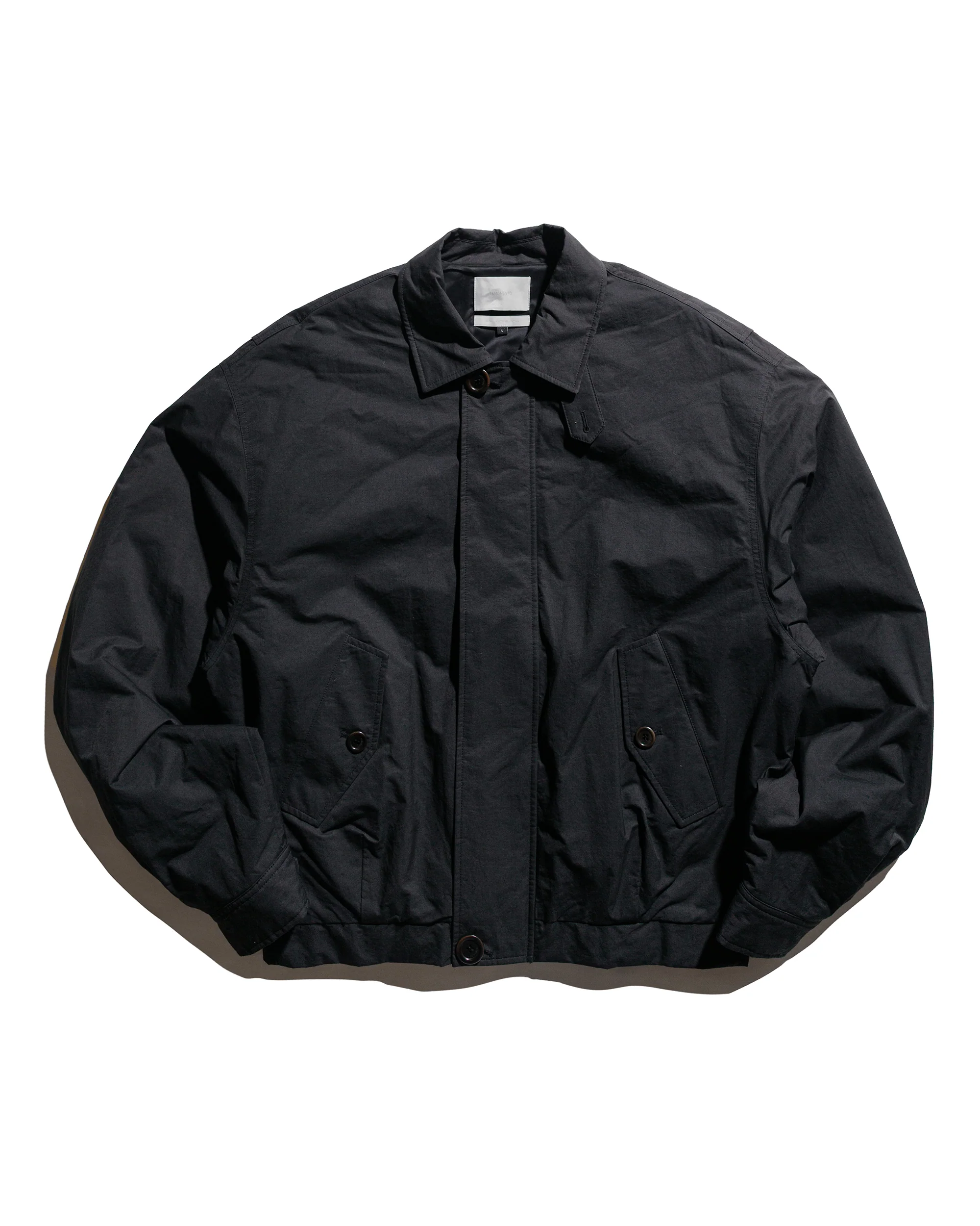Amomento Padded Cotton Nylon Jumper Black