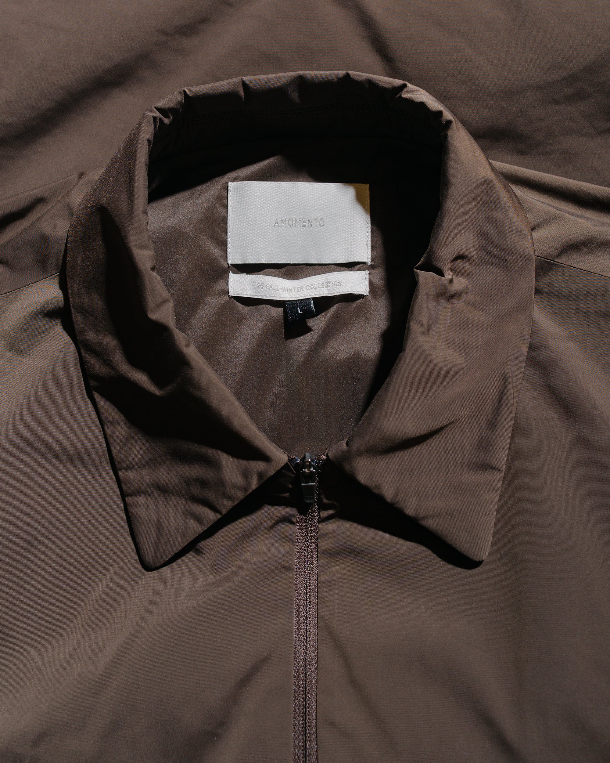 Amomento Taffeta Padded Jumper Brown - Image 5