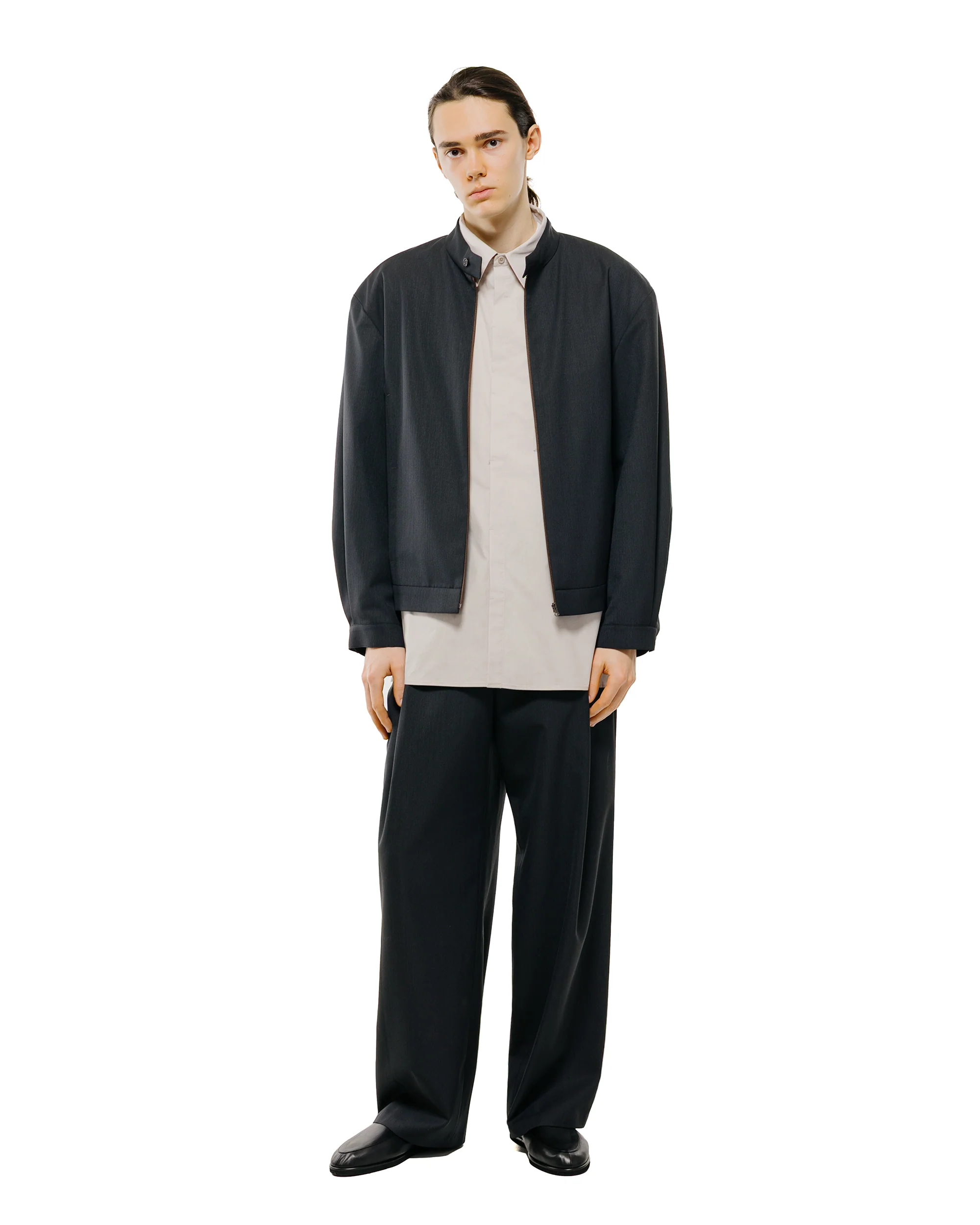 Amomento Wool Stripe Martine Pants Black - Image 4