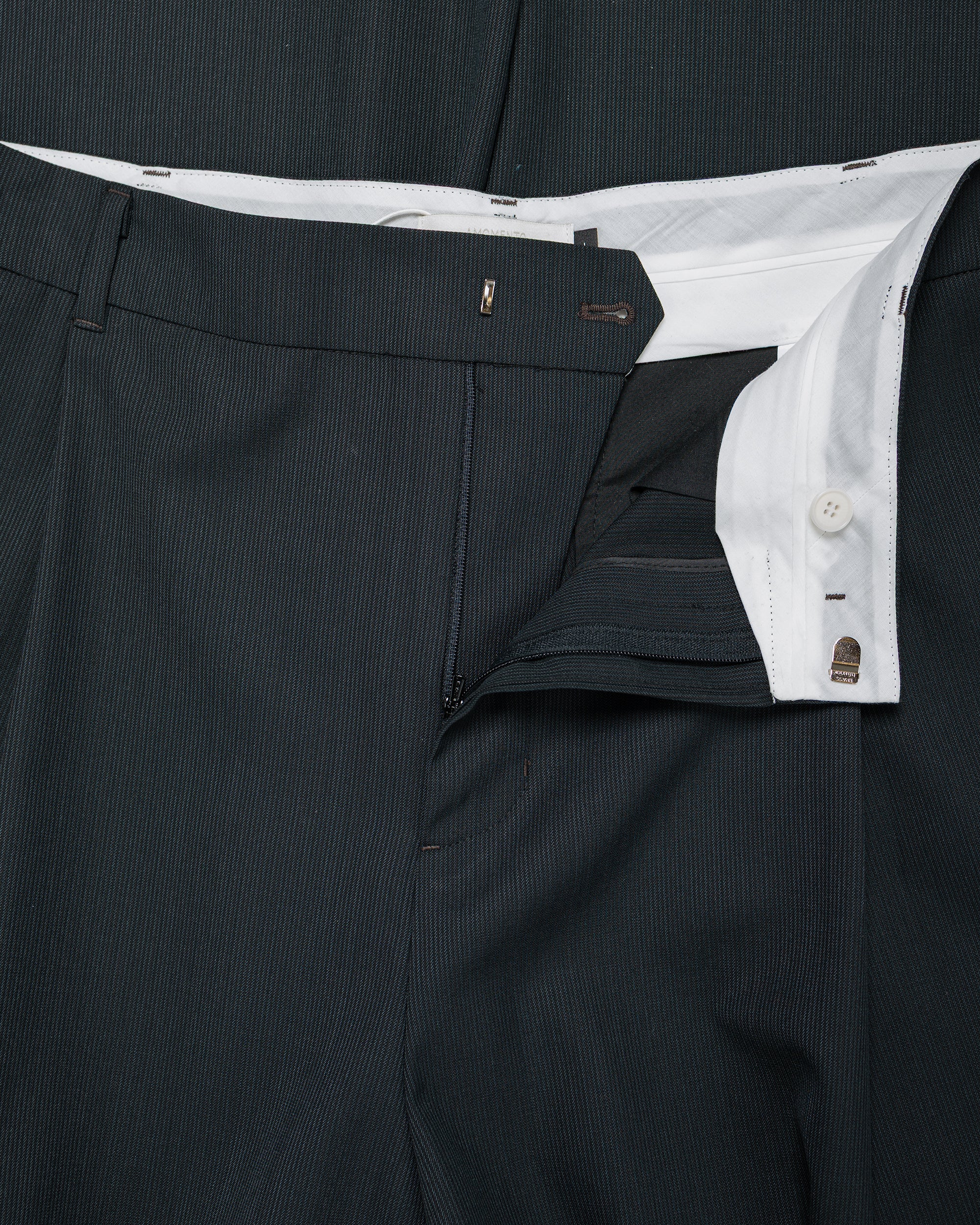Amomento Wool Stripe Martine Pants Black - Image 5