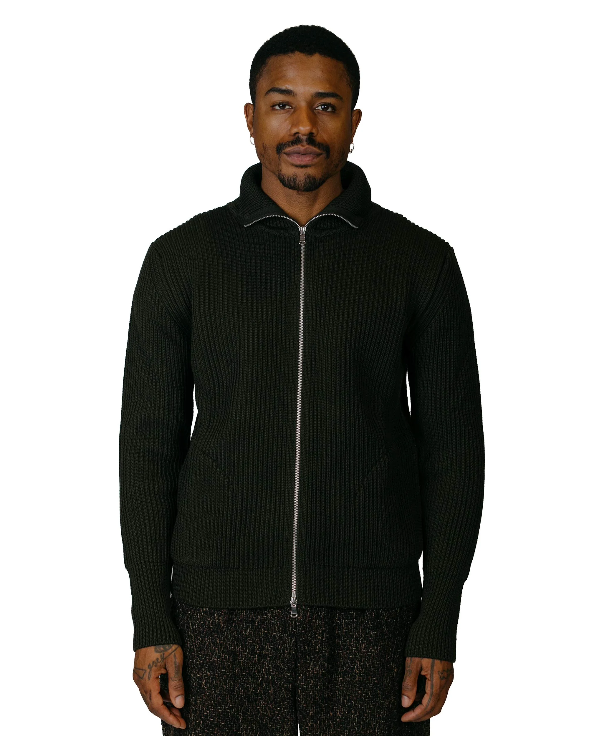 Andersen-Andersen Navy Full-Zip Pockets Hunting Green - Image 2