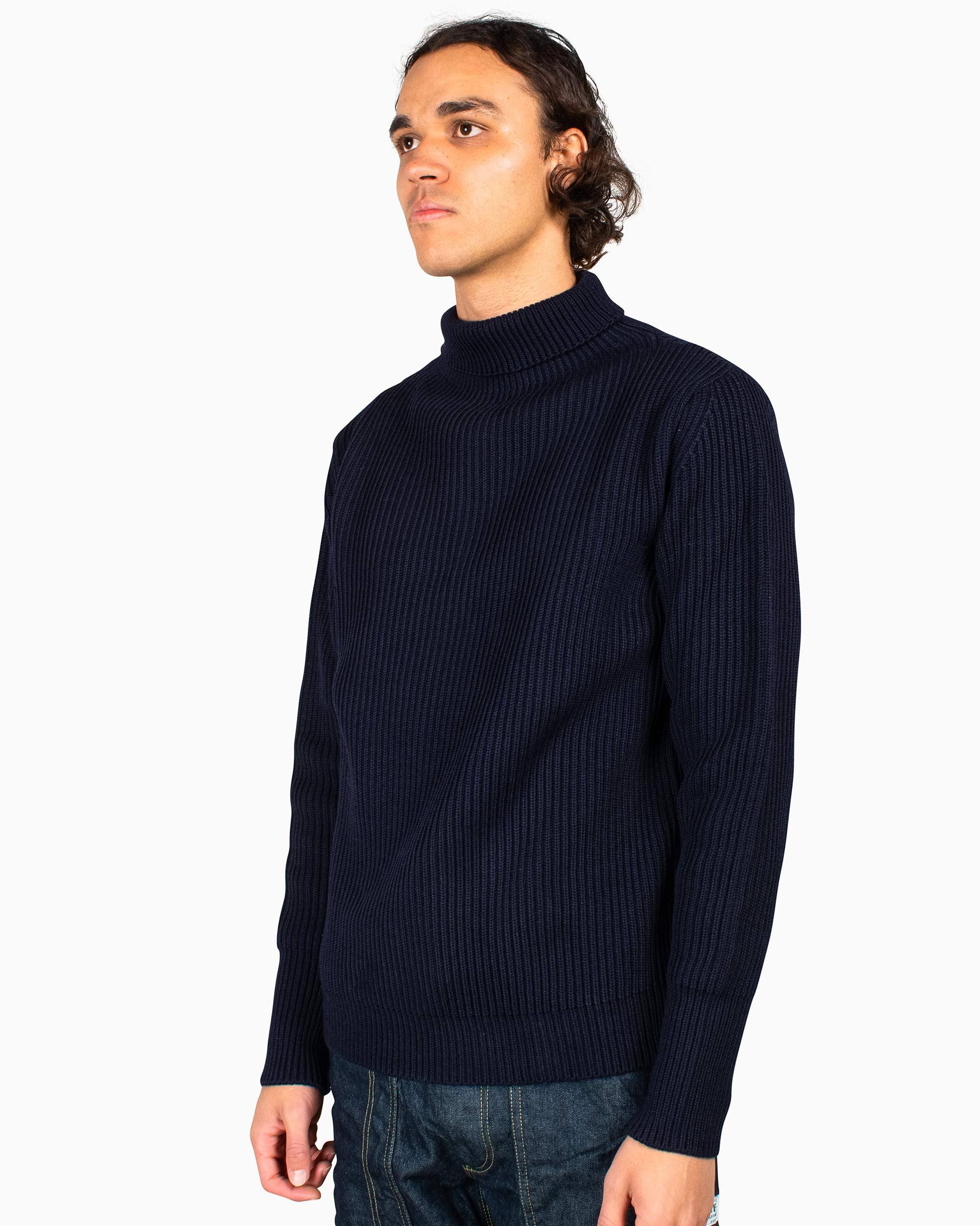 Andersen-Andersen Navy Turtleneck Navy Blue - Image 4