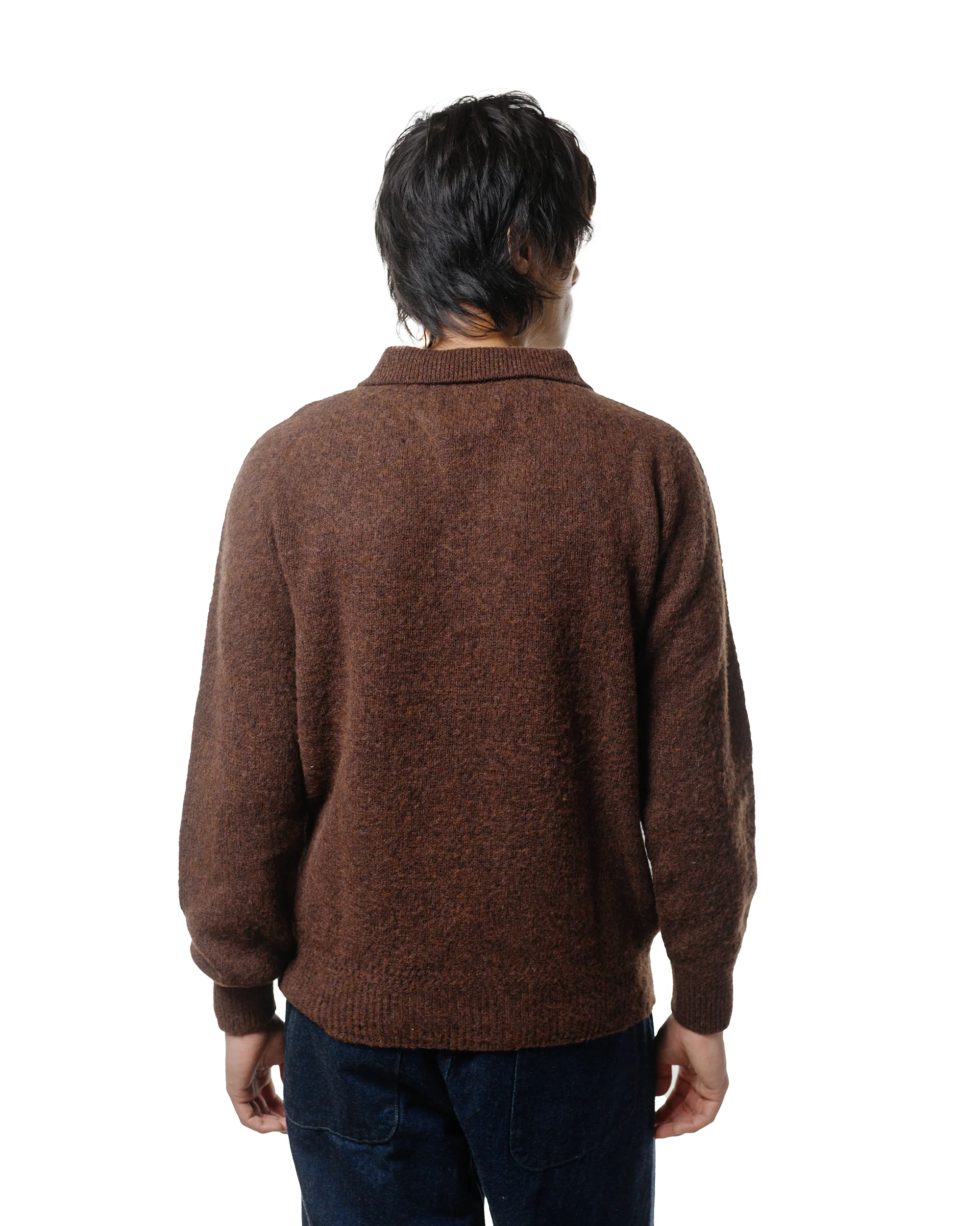 Another Aspect Another Polo Shirt 4.0 Burnt Brown - Image 3