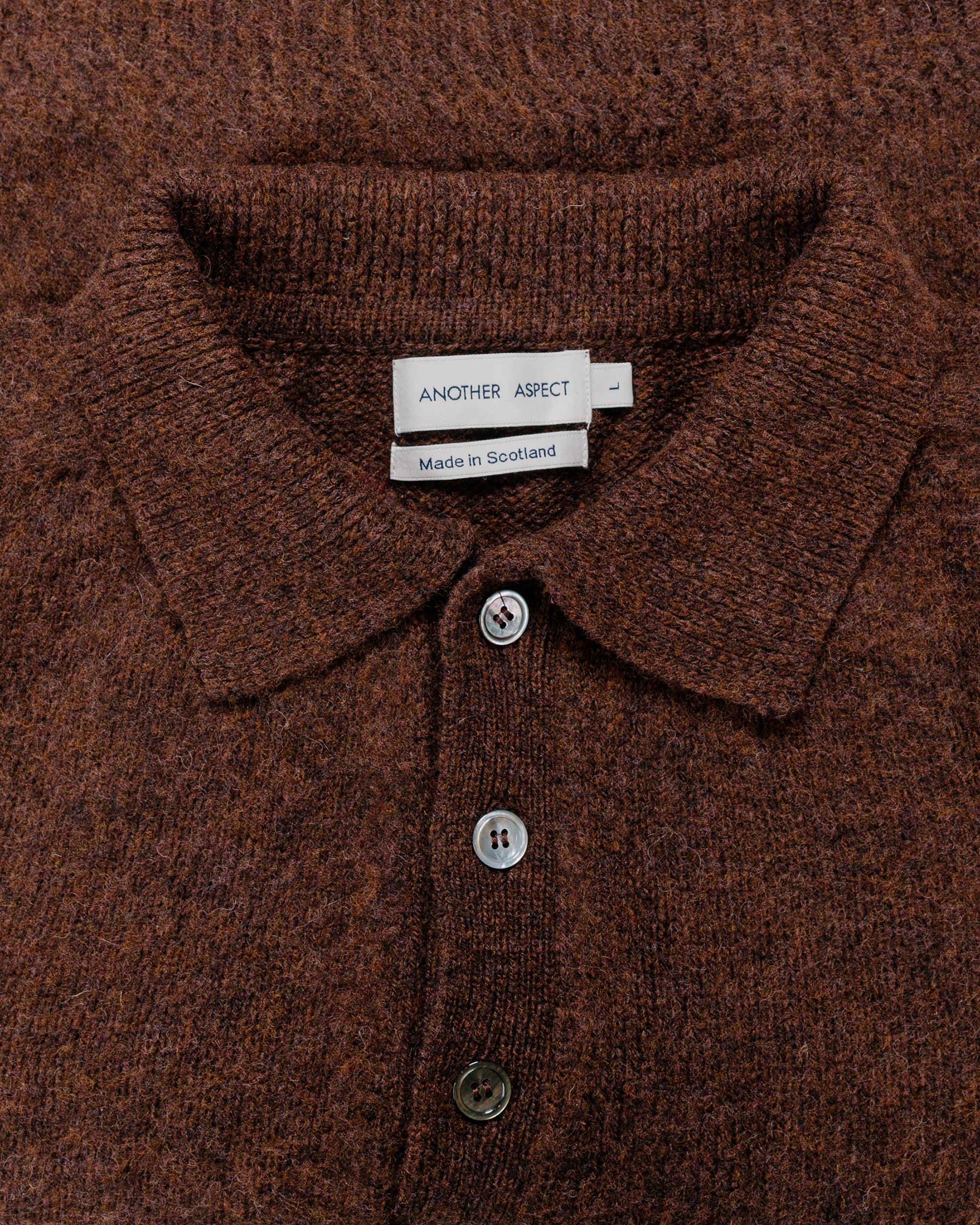 Another Aspect Another Polo Shirt 4.0 Burnt Brown - Image 5