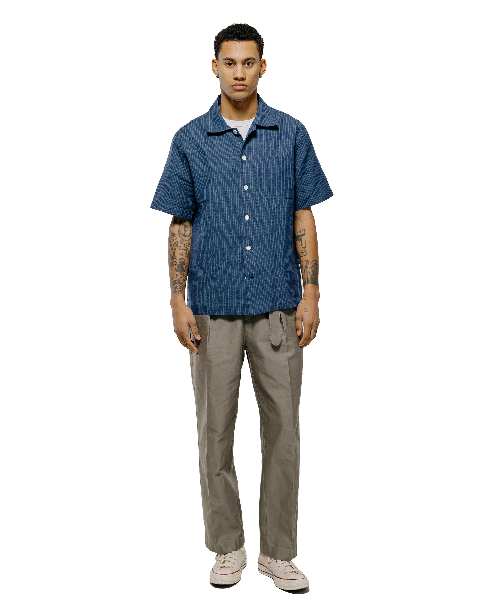 Another Aspect Another Shirt 2.0 Indigo Stripe - Image 4