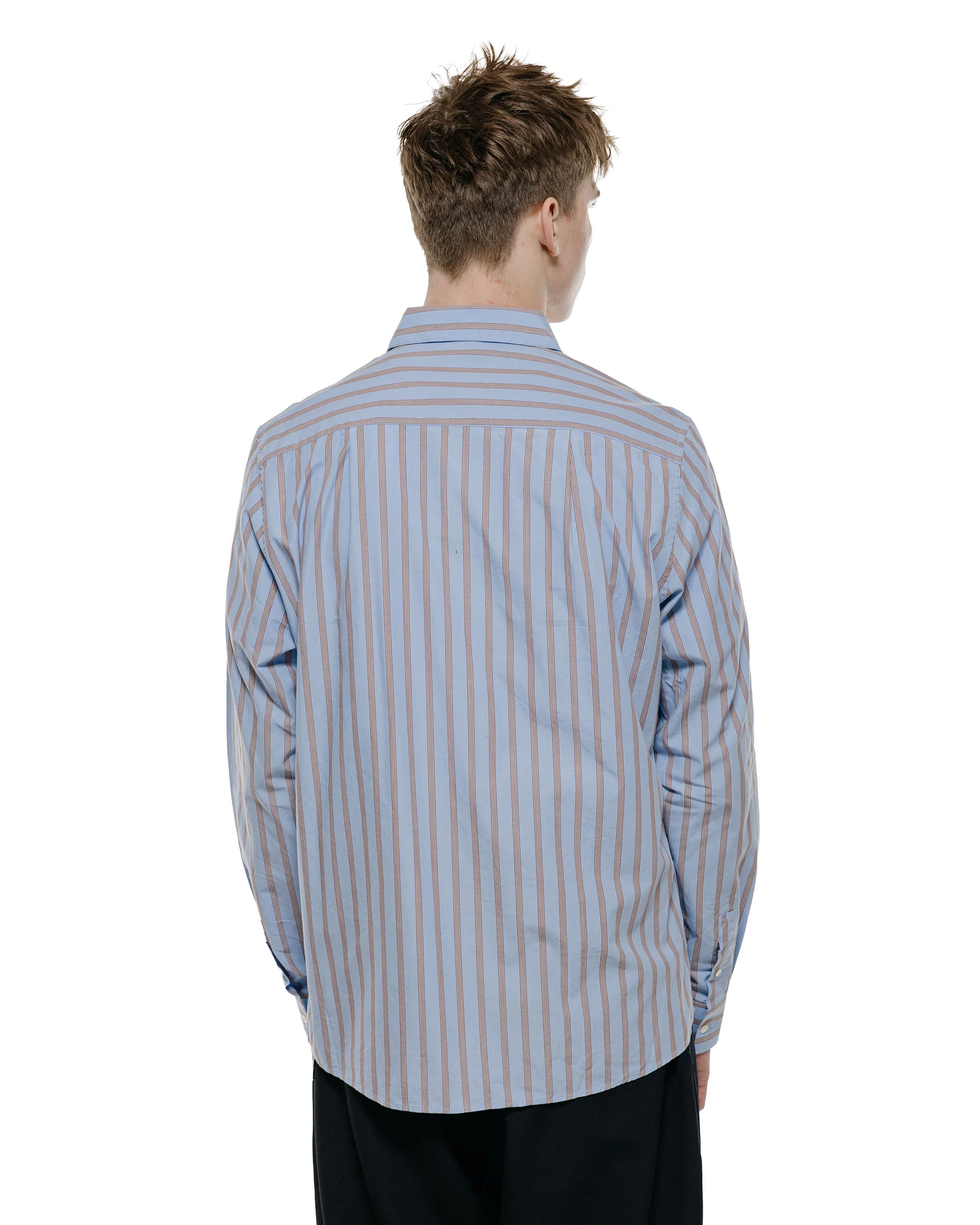 Another Aspect Another Shirt 3.0 Blue/Brown Stripe - Image 3