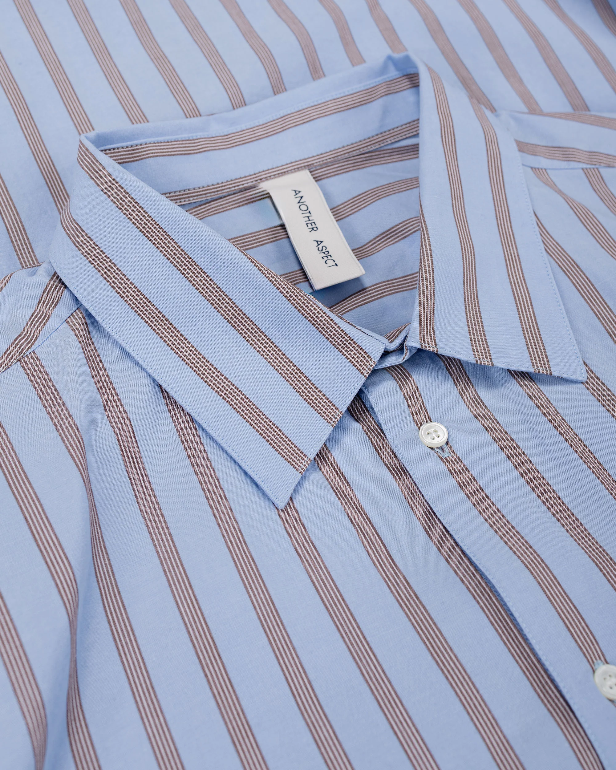 Another Aspect Another Shirt 3.0 Blue/Brown Stripe - Image 5
