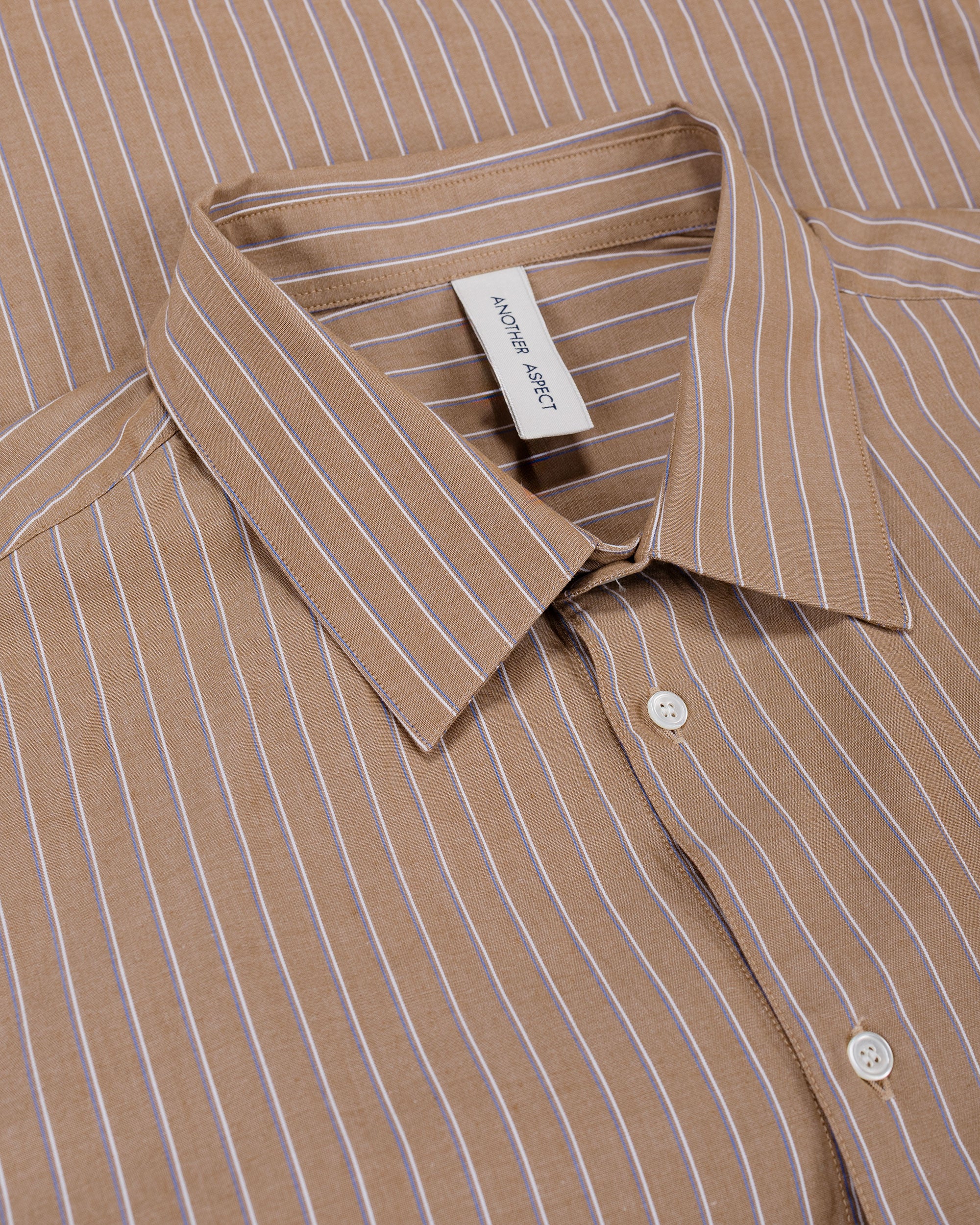 Another Aspect Another Shirt 3.0 Brown/White Stripe - Image 5