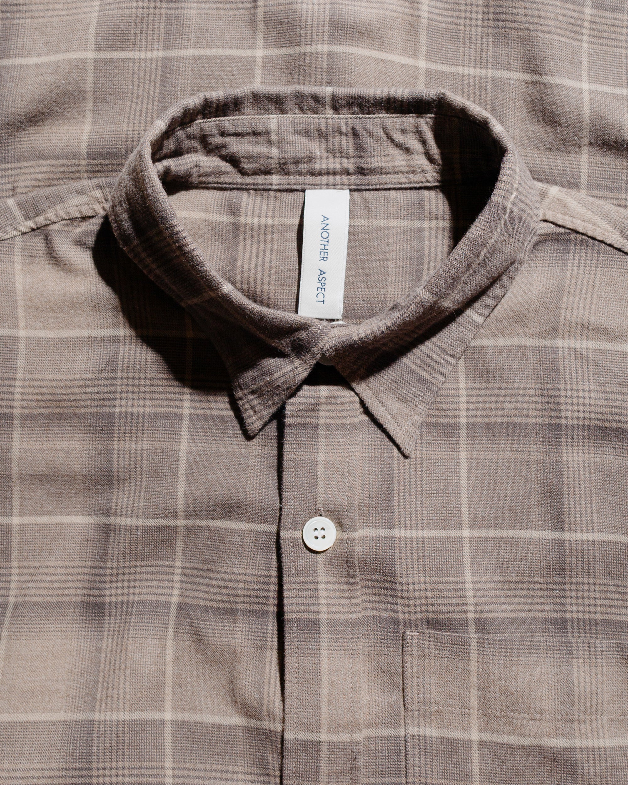 Another Aspect Another Shirt 4.0 Light Brown Check - Image 4