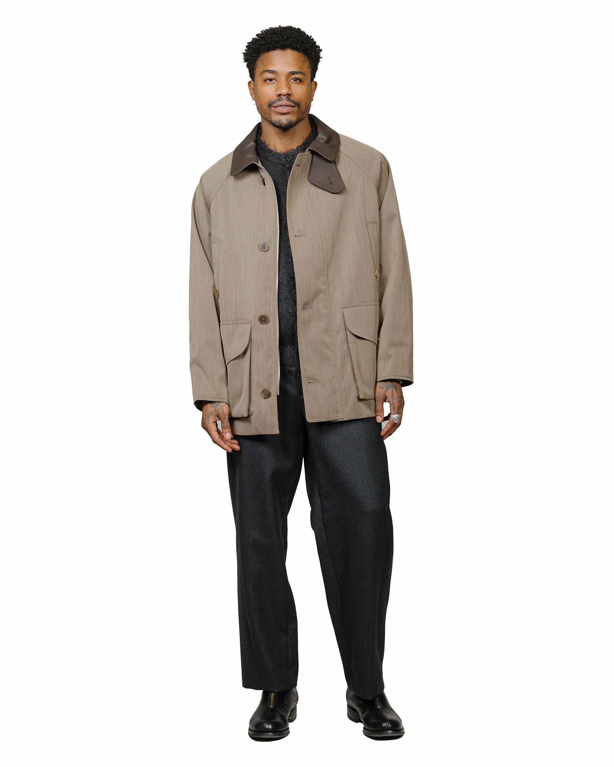 Auralee Brushed Super Kid Mohair Knit Cardigan Ink Black - Image 4