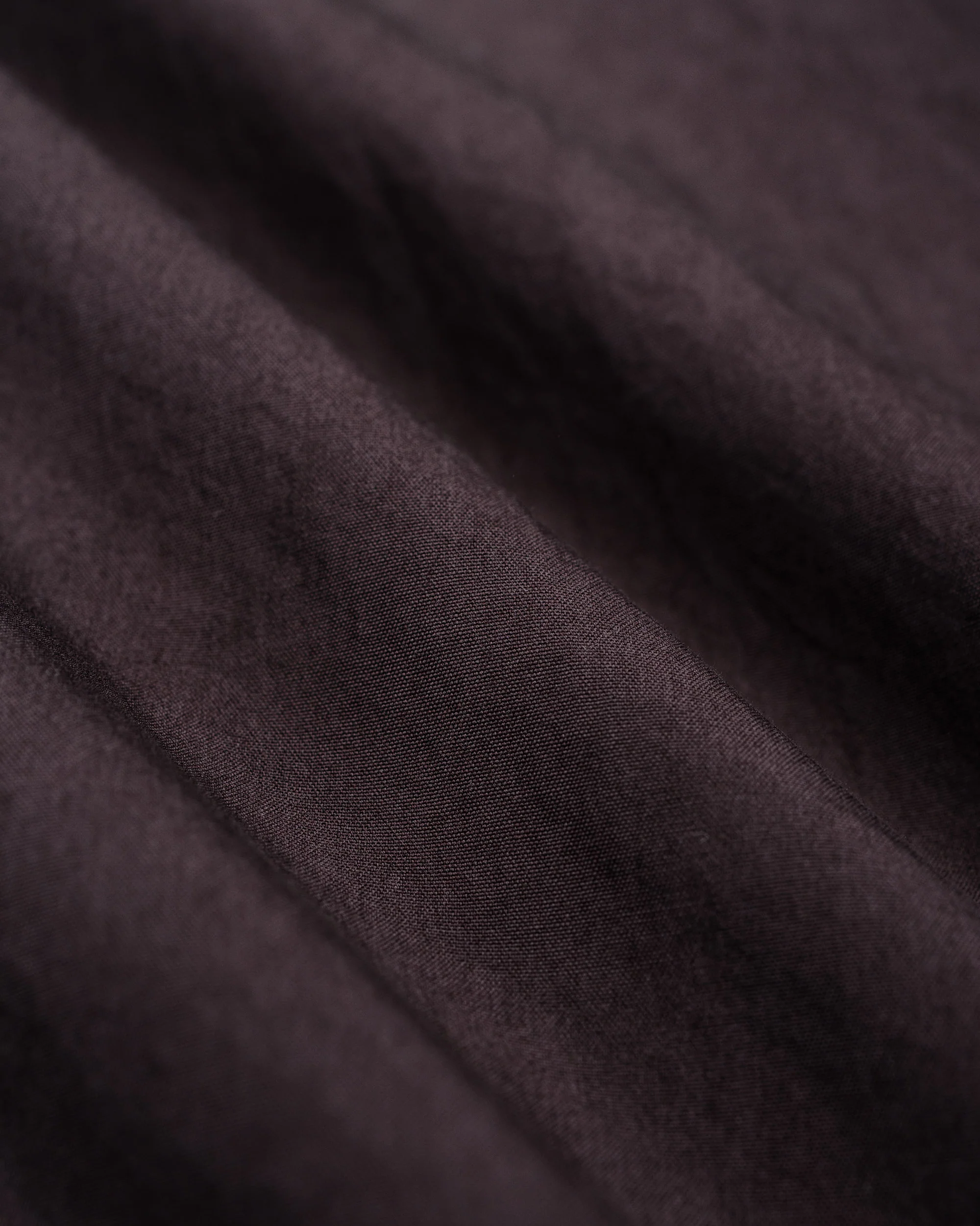 Auralee Garment Dyed Finx Shuttle Weather Shirt Dark Brown - Image 6