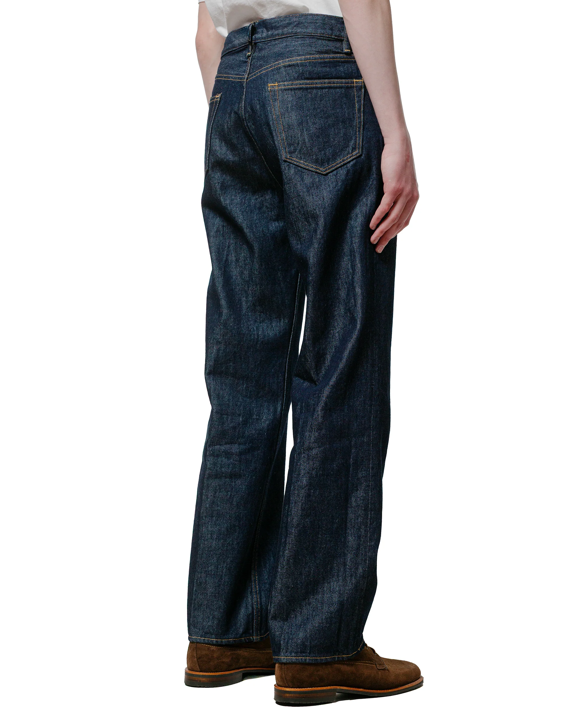 Auralee Hard Twist Denim 5P Pants Indigo - Image 3